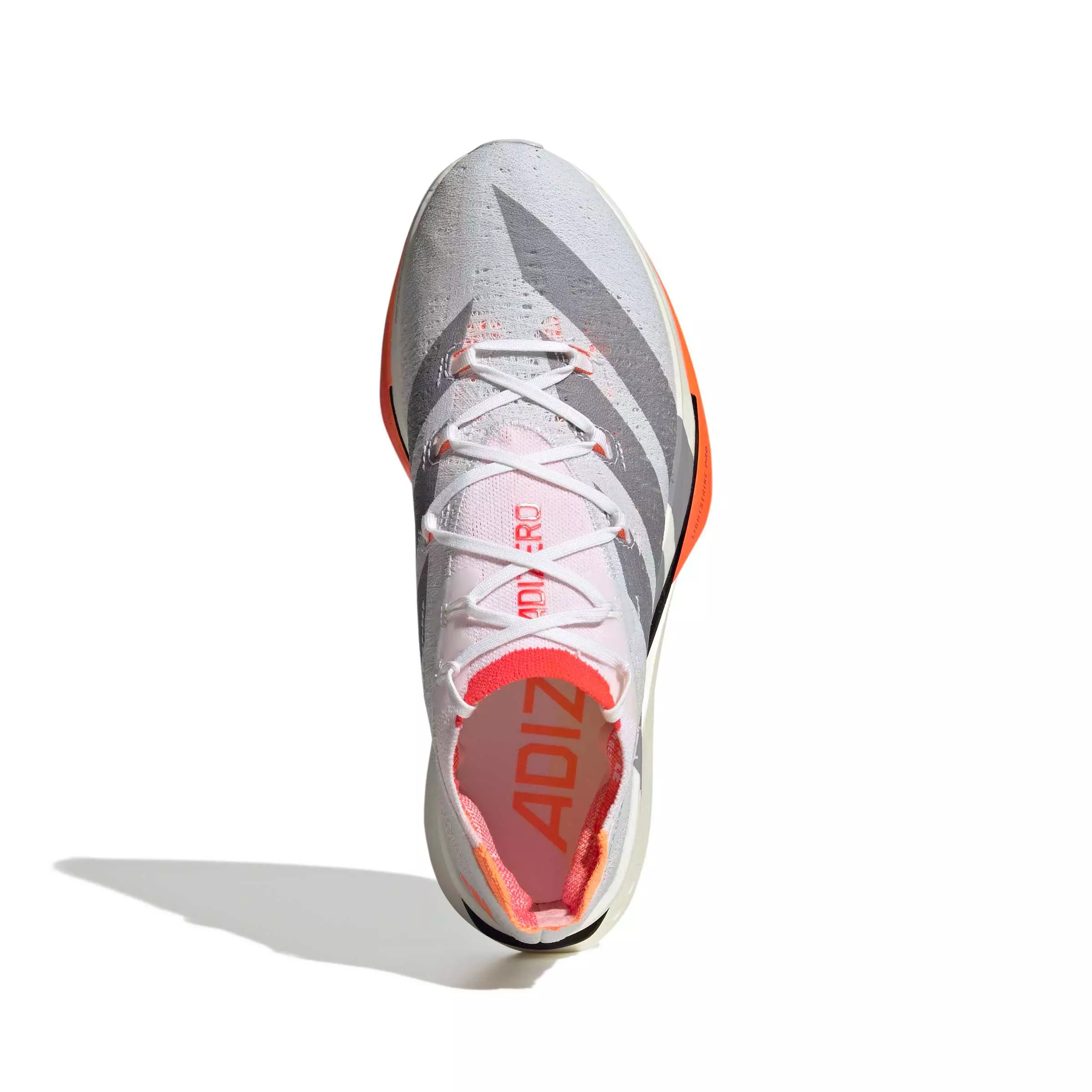 adidas Adizero Prime X3 Strung "Ftwr White/Ftwr White/Lucid Red" Men's Running Shoe - WHITE/WHITE/RED