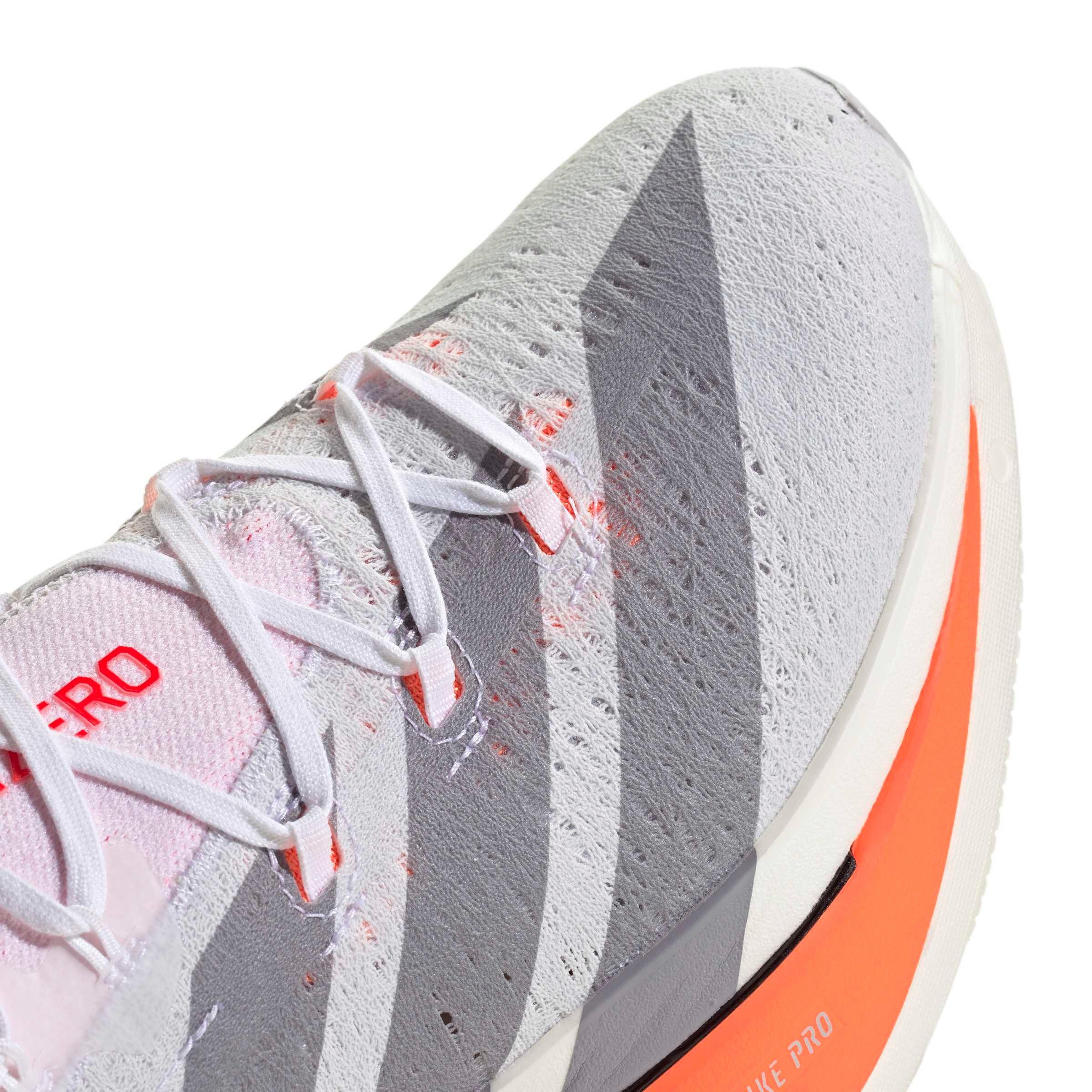 adidas Adizero Prime X3 Strung "Ftwr White/Ftwr White/Lucid Red" Men's Running Shoe - WHITE/WHITE/RED Thumbnail View 7