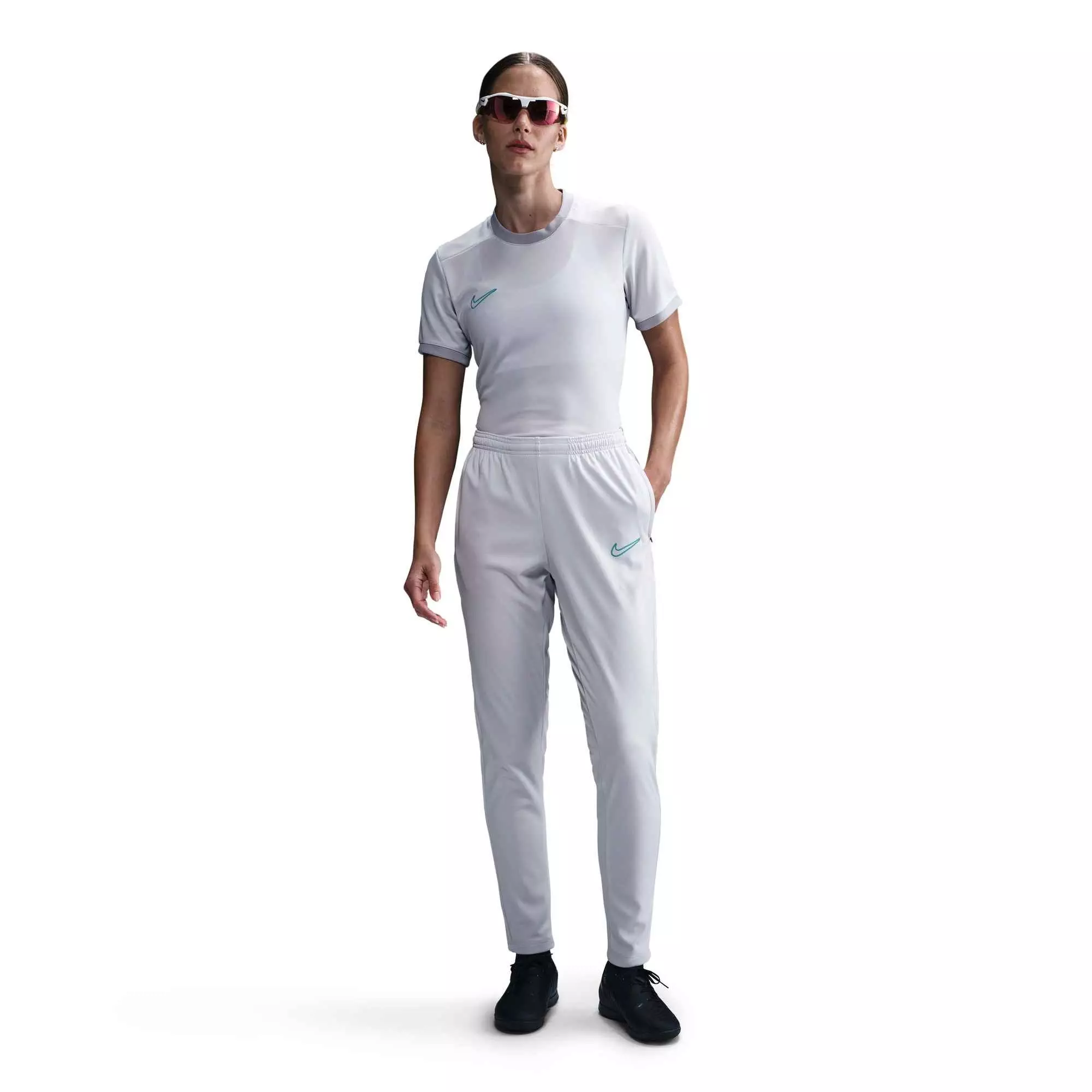 Nike Women's Academy Dri-FIT Soccer Pants-White - GREY