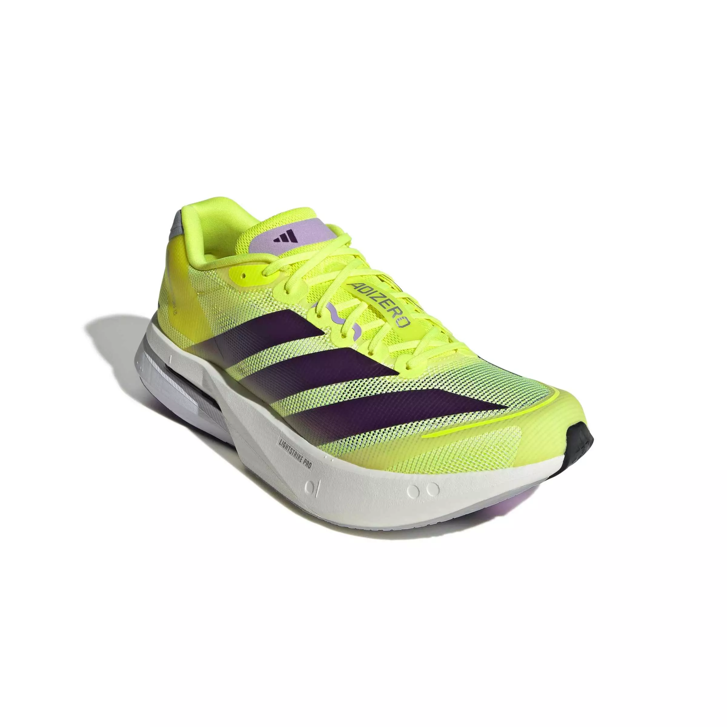 adidas Adizero Boston 13 "Solar Yellow/Aurora Plum/Powder Plum" Men's Running Shoe - YELLOW/PLUM/PLUM