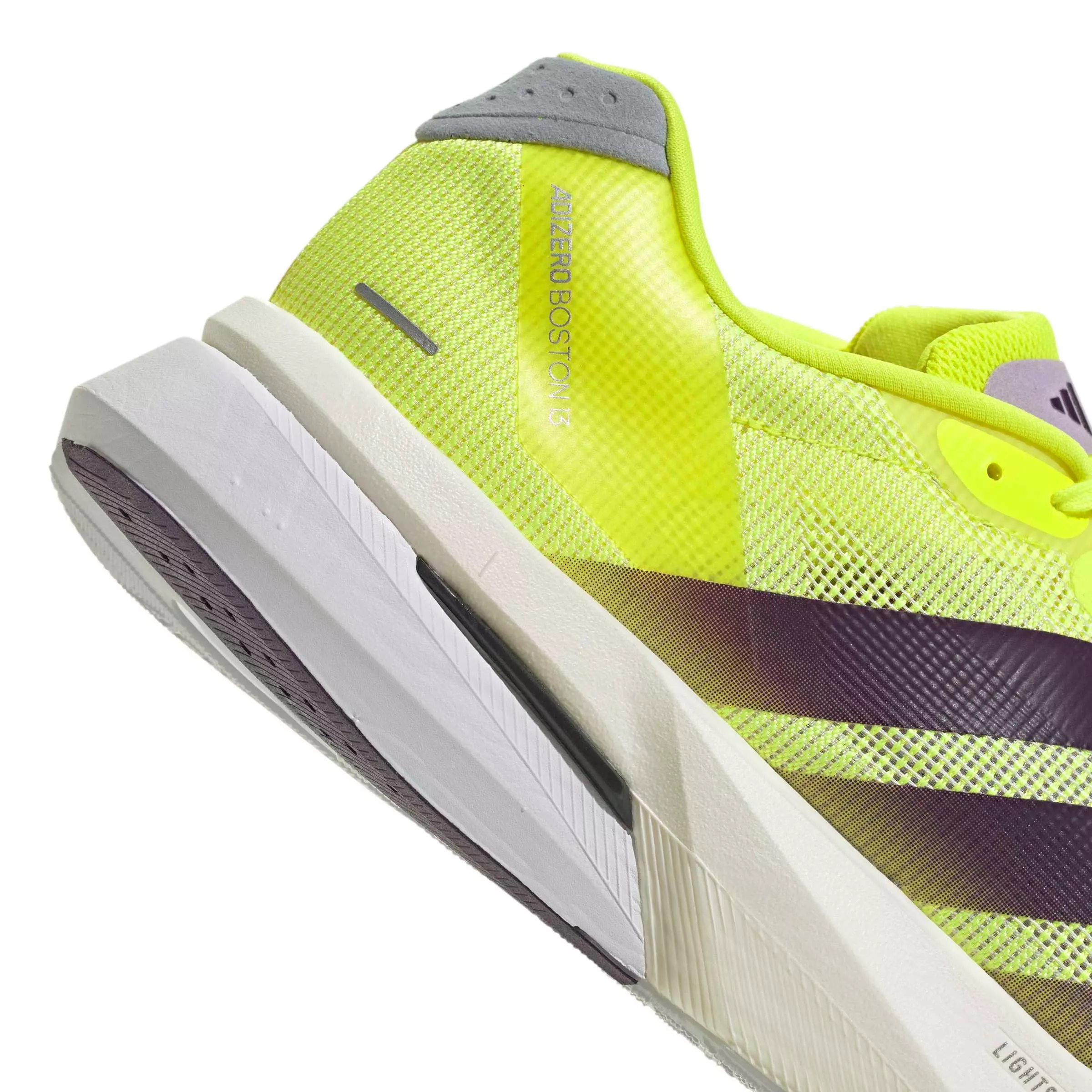 adidas Adizero Boston 13 "Solar Yellow/Aurora Plum/Powder Plum" Men's Running Shoe - YELLOW/PLUM/PLUM