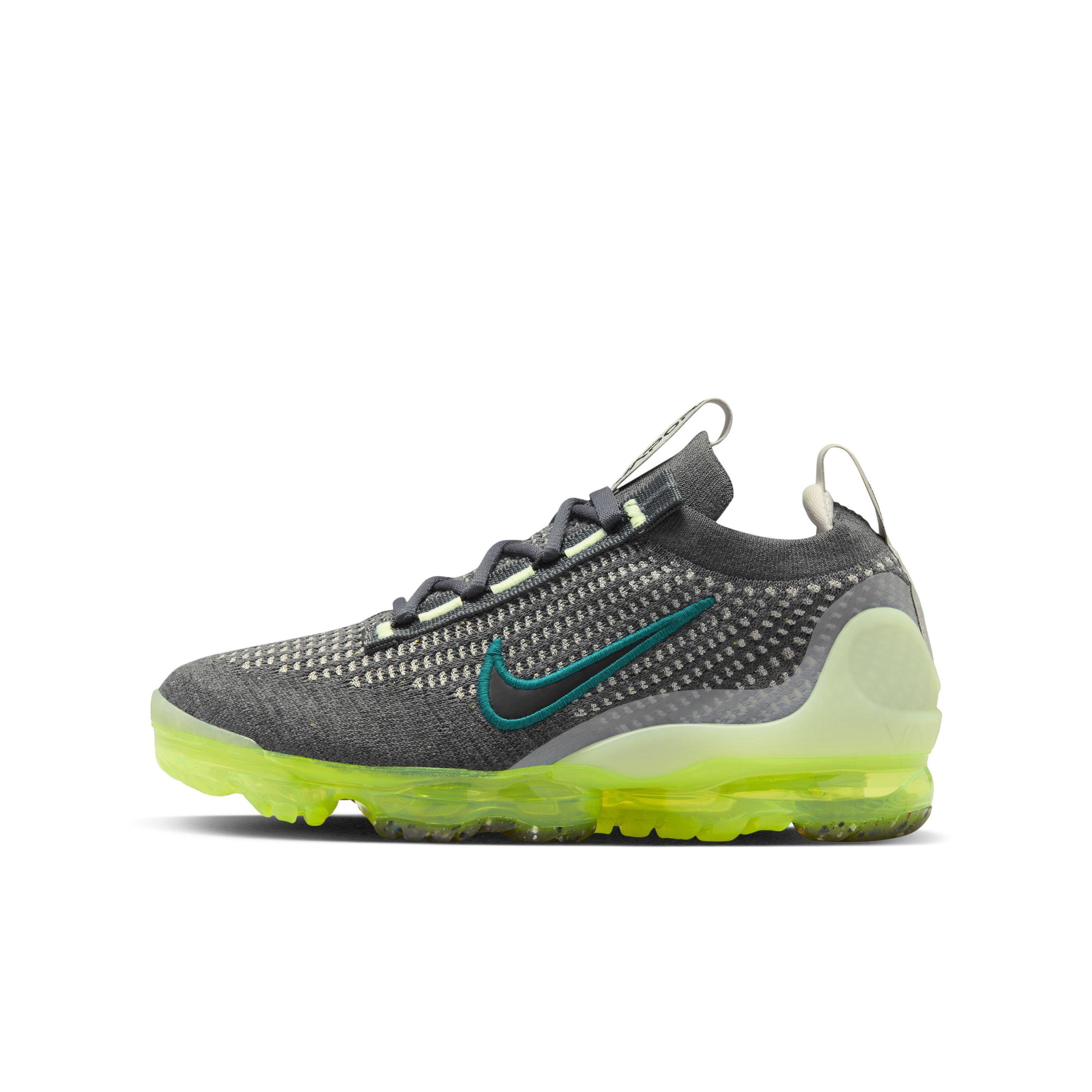 Nike Air VaporMax 2021 FK "Dark Grey/Black/Barely Volt/Phantom" Grade School Boys' Shoe - DK GREY/BLACK/VOLT/PHANTOM Thumbnail View 2