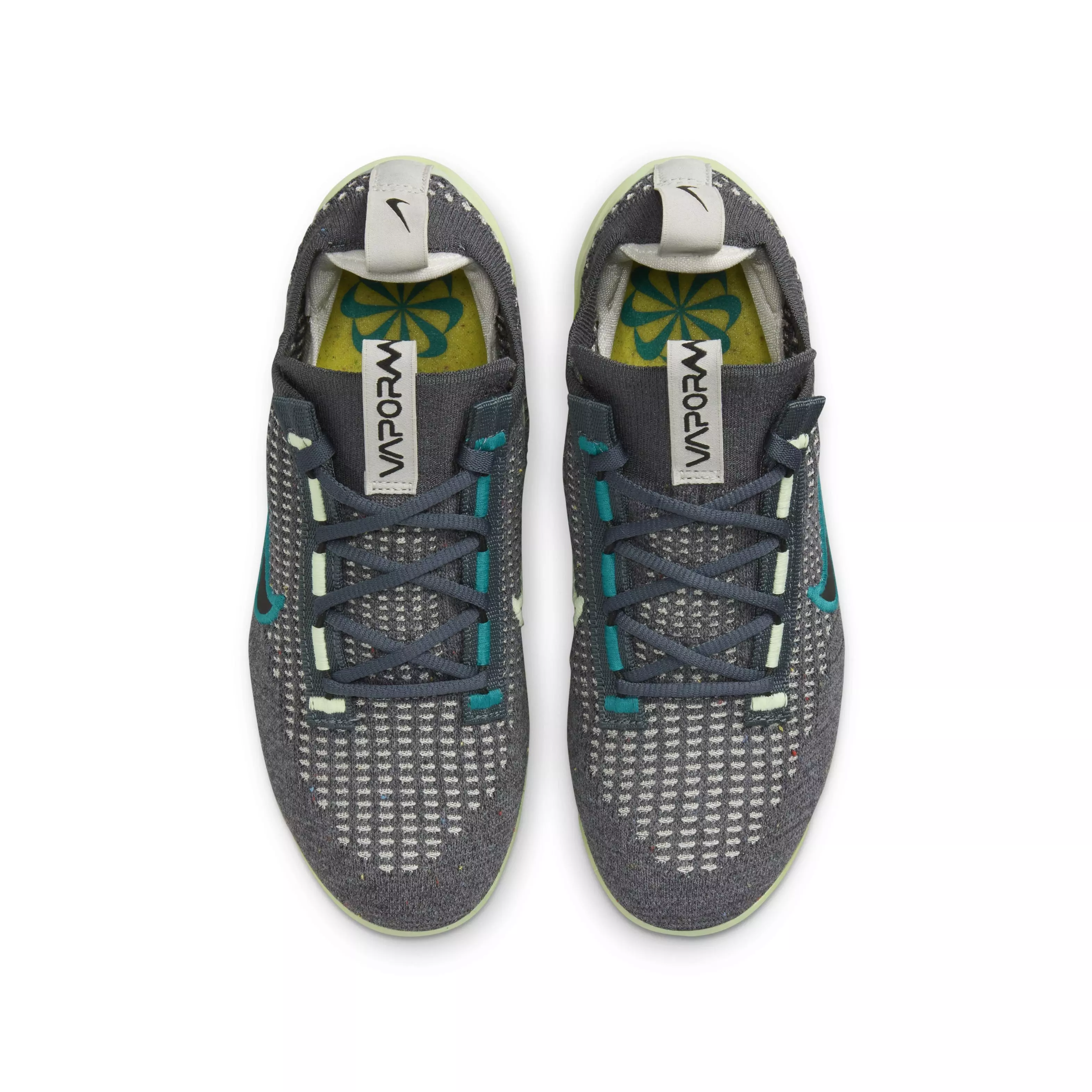 Nike Air VaporMax 2021 FK "Dark Grey/Black/Barely Volt/Phantom" Grade School Boys' Shoe - DK GREY/BLACK/VOLT/PHANTOM