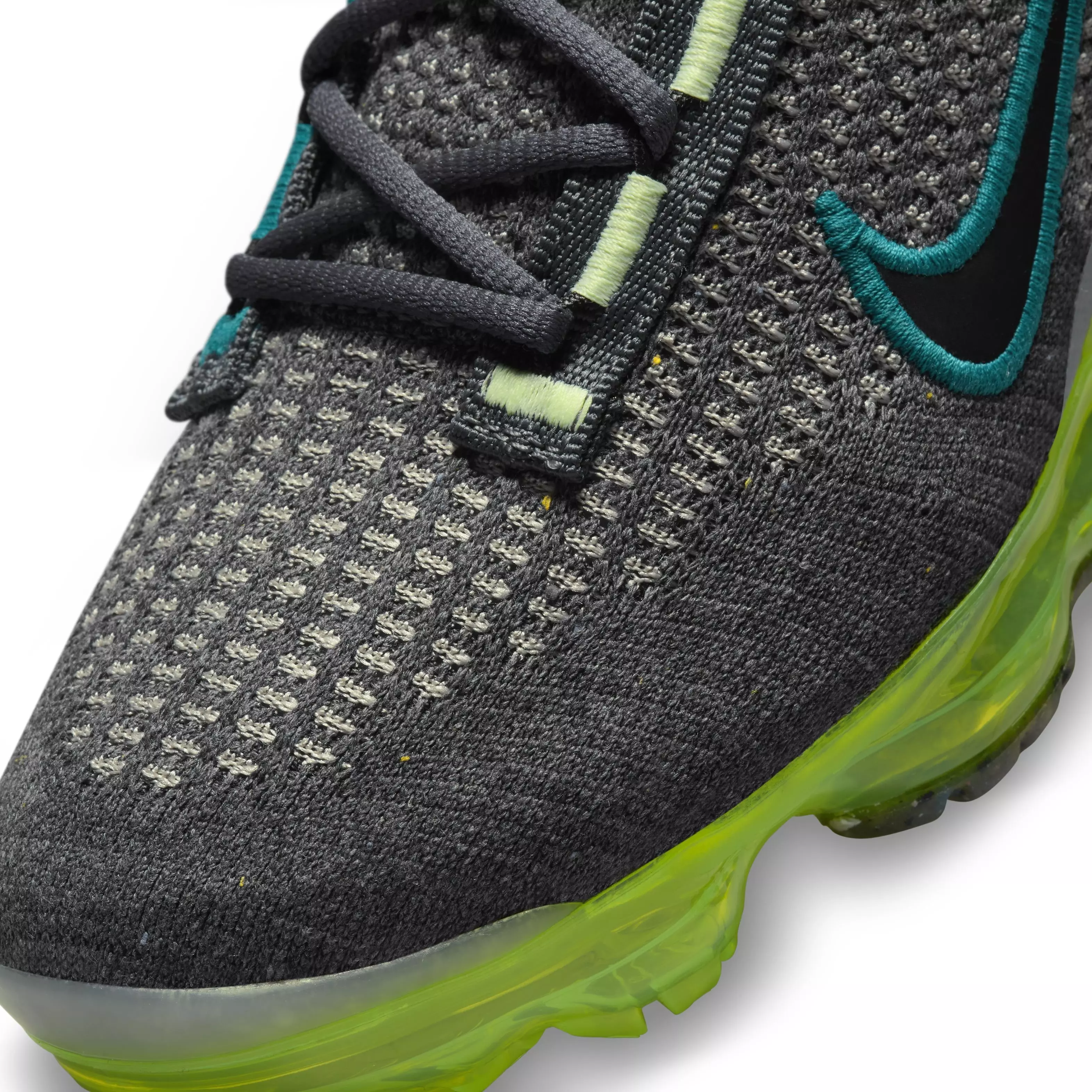 Nike Air VaporMax 2021 FK "Dark Grey/Black/Barely Volt/Phantom" Grade School Boys' Shoe - DK GREY/BLACK/VOLT/PHANTOM