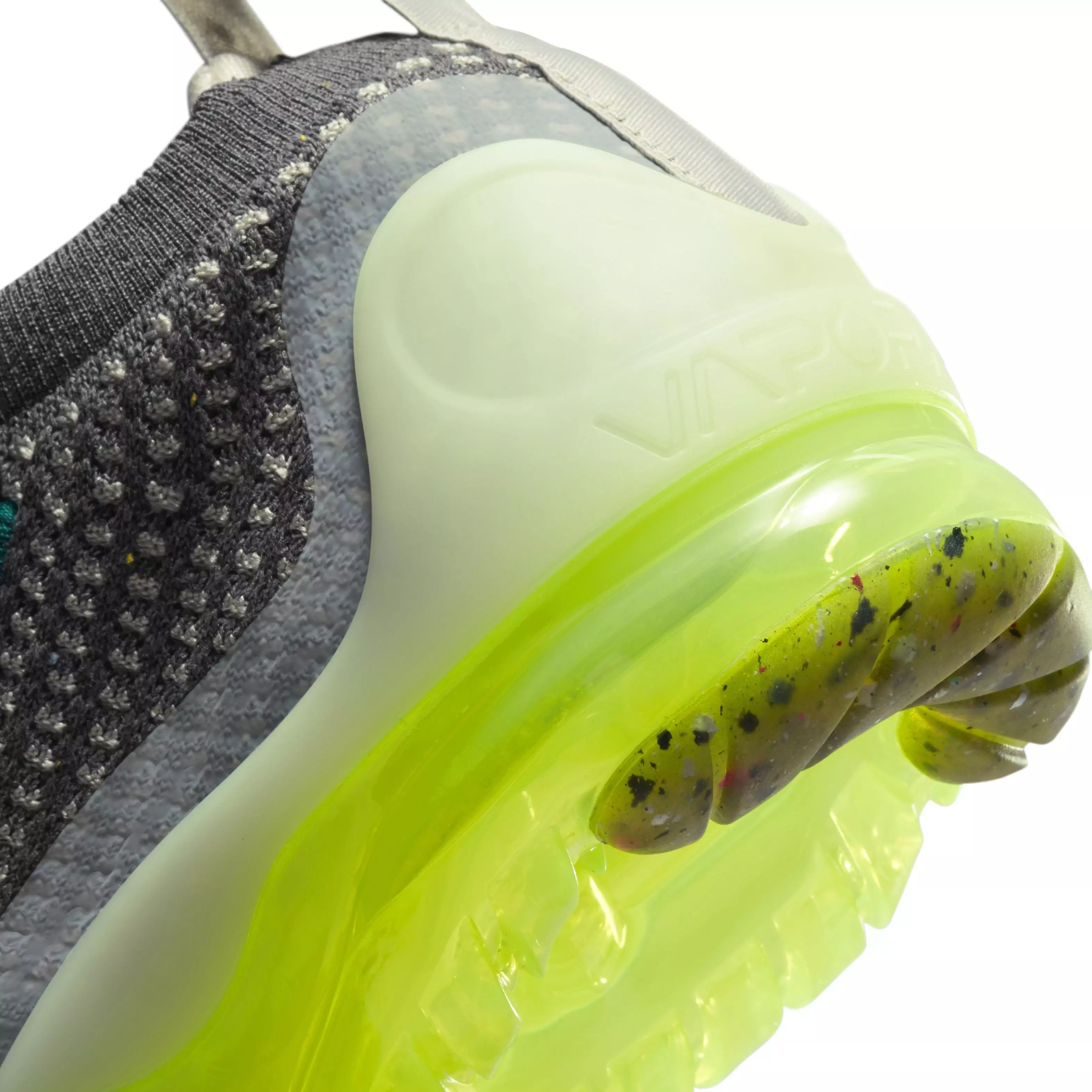 Nike Air VaporMax 2021 FK "Dark Grey/Black/Barely Volt/Phantom" Grade School Boys' Shoe - DK GREY/BLACK/VOLT/PHANTOM