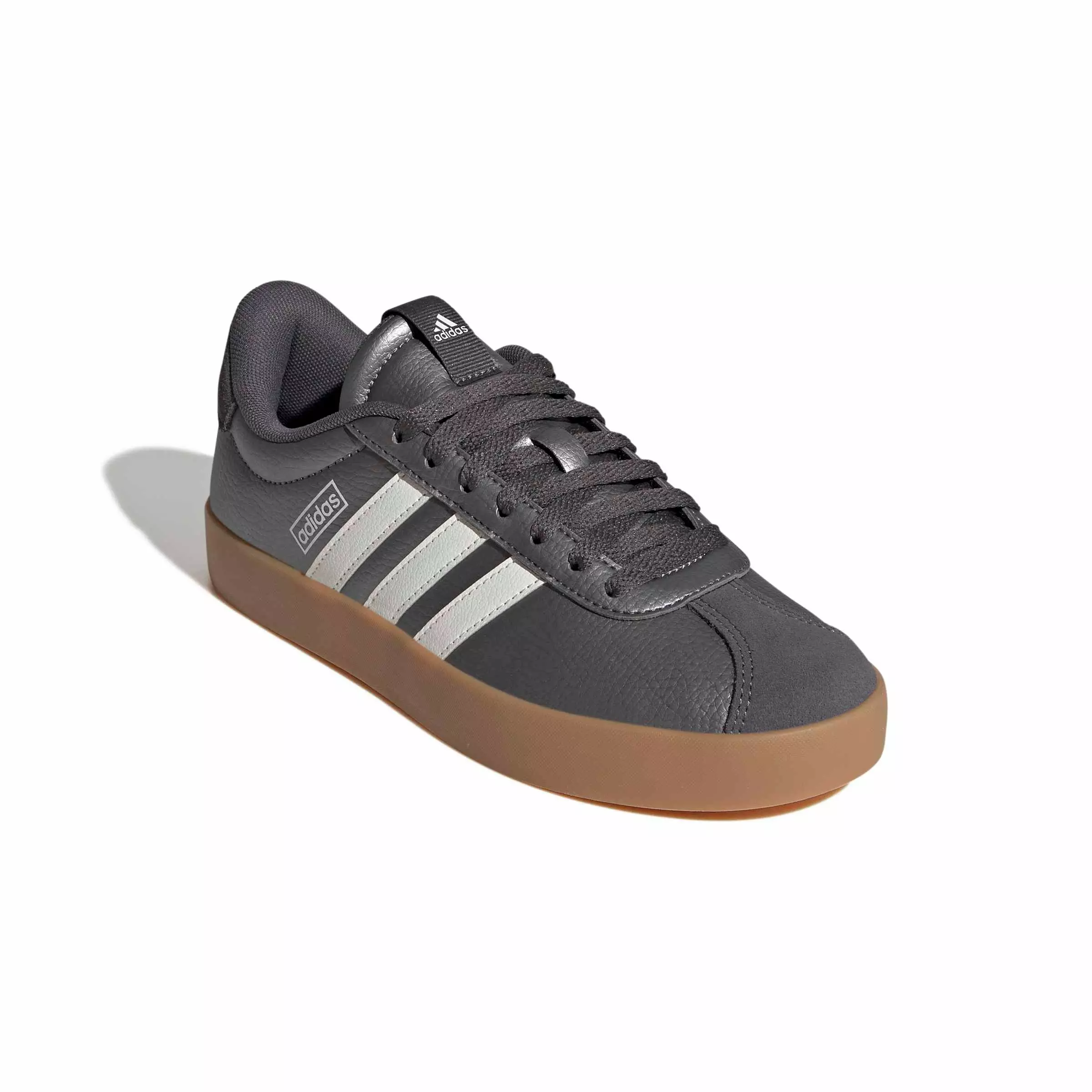 adidas VL Court 3.0 "Iron Metallic/Core White/Grey Five" Women's Shoe - IRON/WHITE/GREY