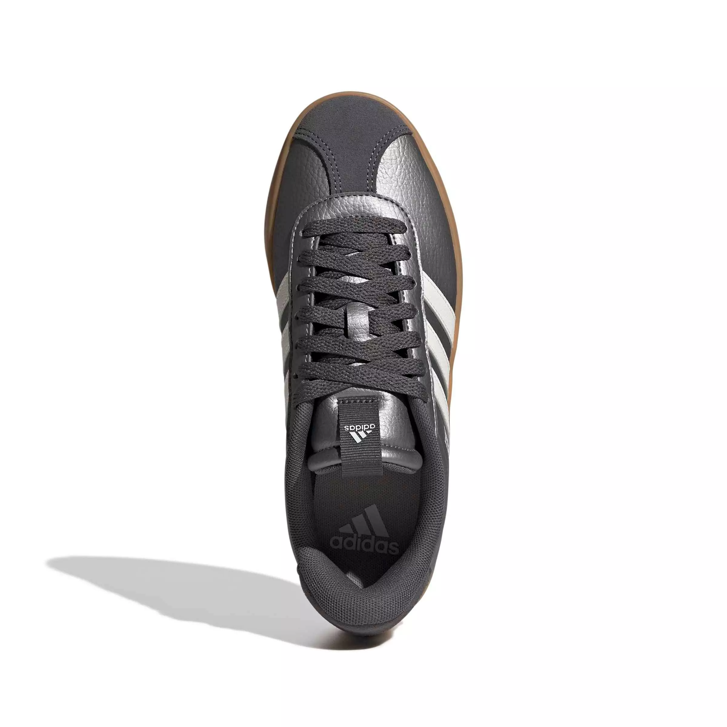 adidas VL Court 3.0 "Iron Metallic/Core White/Grey Five" Women's Shoe - IRON/WHITE/GREY