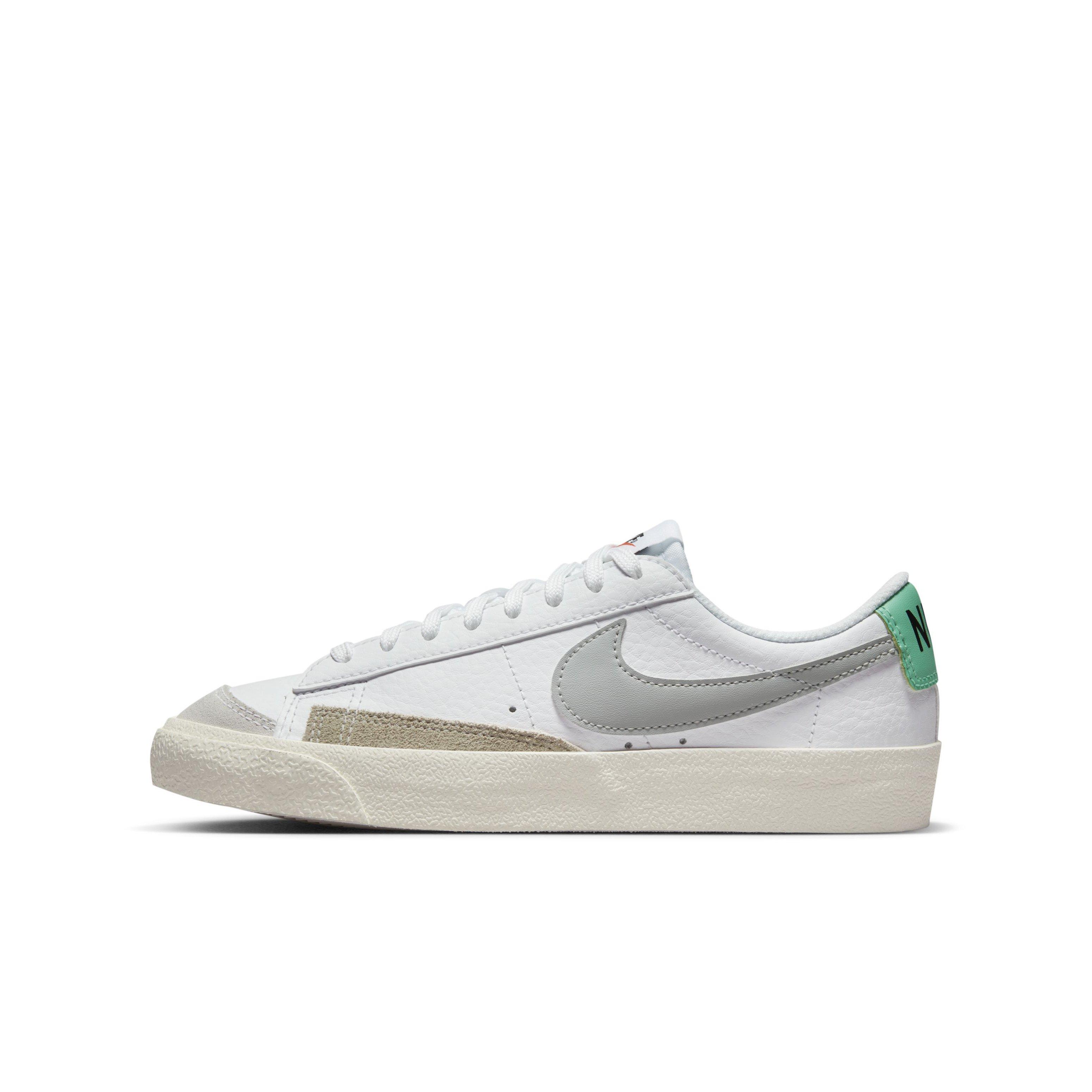 Nike Blazer Low '77 "White/Grey Fog/Light Menta/Sail" Grade School Boys' Shoe - WHITE/GREY/LT MENTAL/SAIL Thumbnail View 2