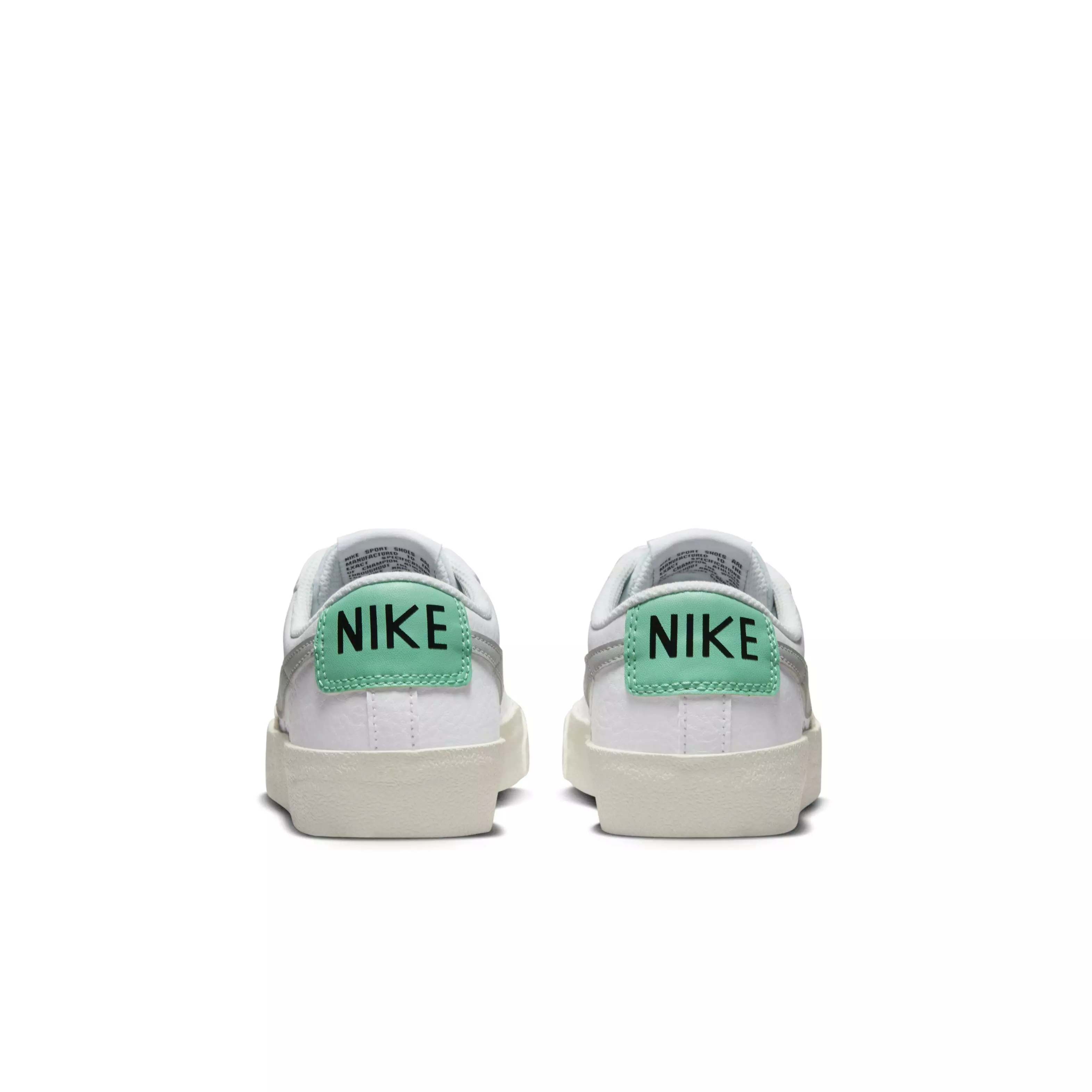 Nike Blazer Low '77 "White/Grey Fog/Light Menta/Sail" Grade School Boys' Shoe - WHITE/GREY/LT MENTAL/SAIL