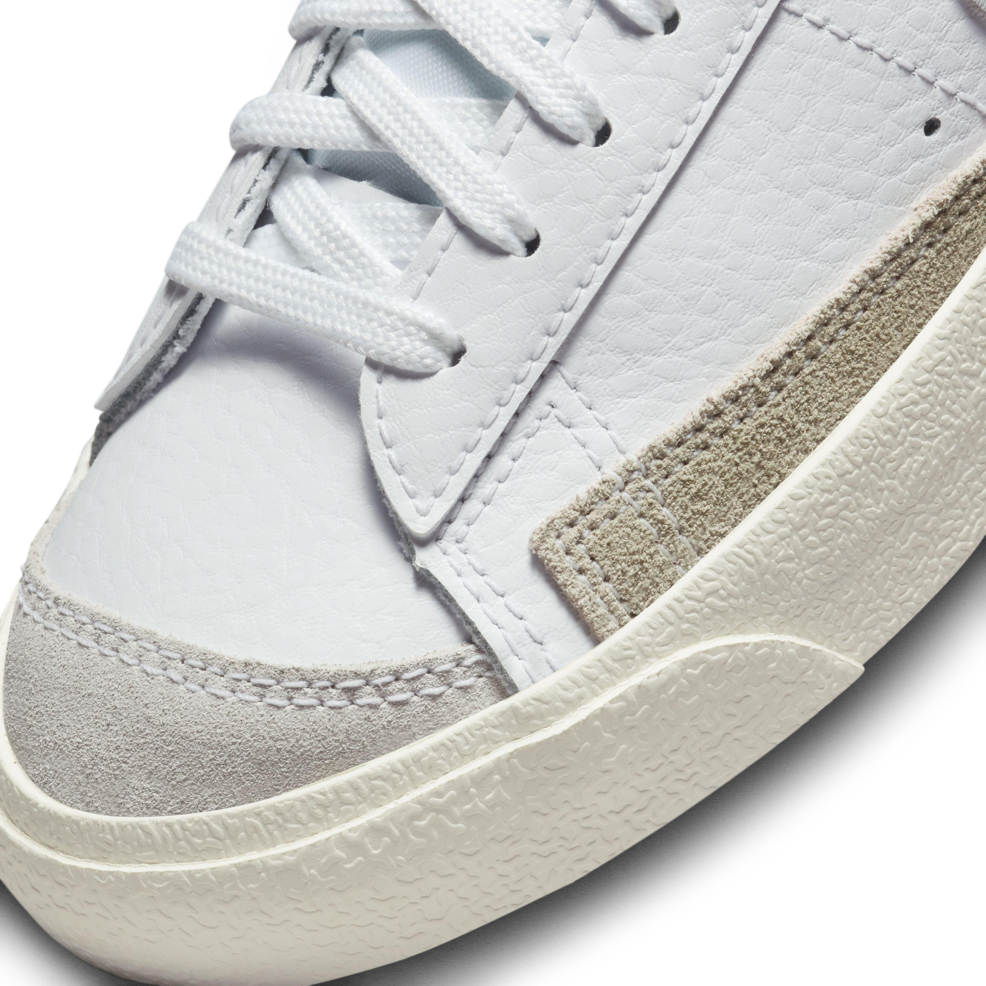 Nike Blazer Low '77 "White/Grey Fog/Light Menta/Sail" Grade School Boys' Shoe - WHITE/GREY/LT MENTAL/SAIL Thumbnail View 7