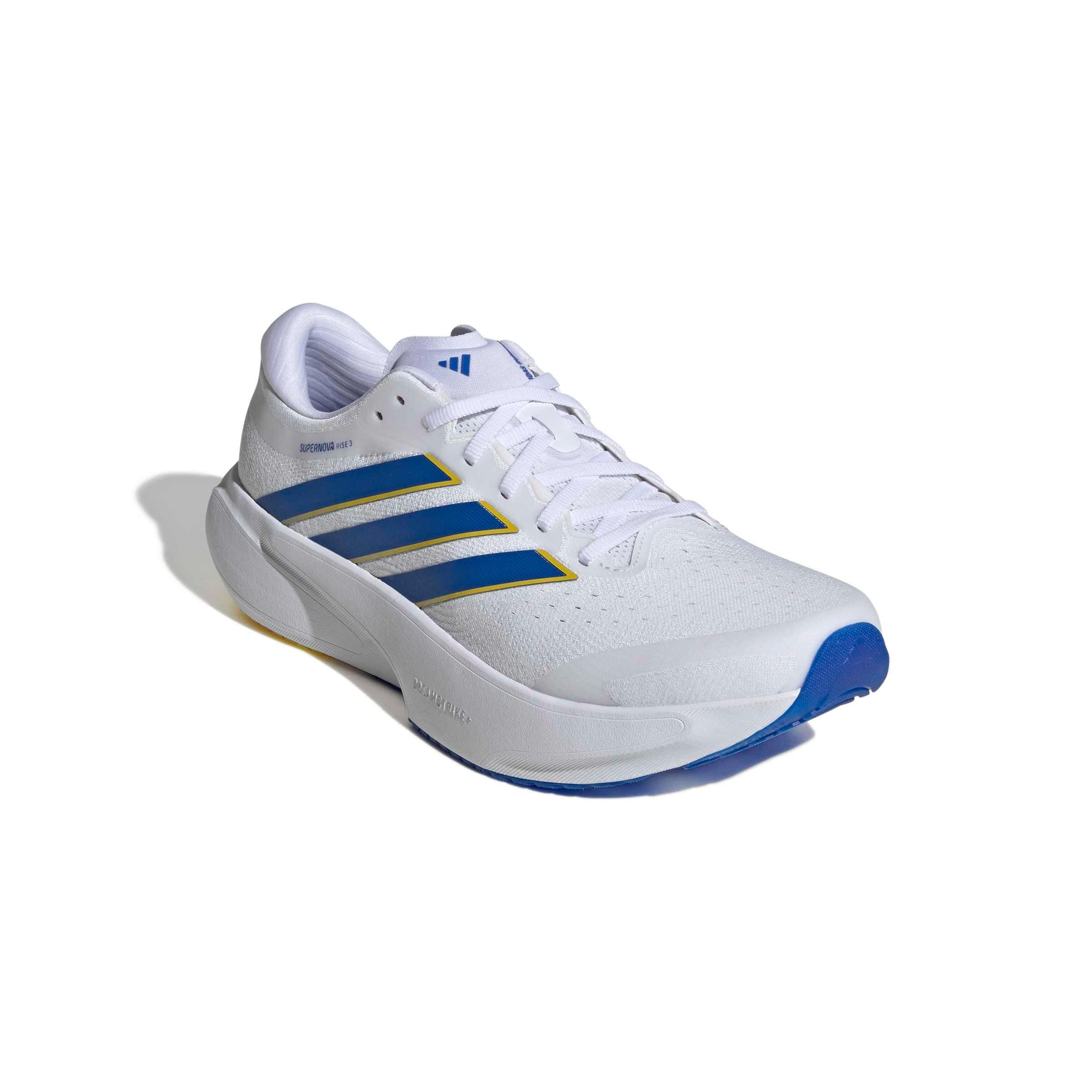 adidas Supernova Rise 3 "Ftwr White/Blue/Yellow" Men's Running Shoe - WHITE/BLUE/YELLOW Thumbnail View 3