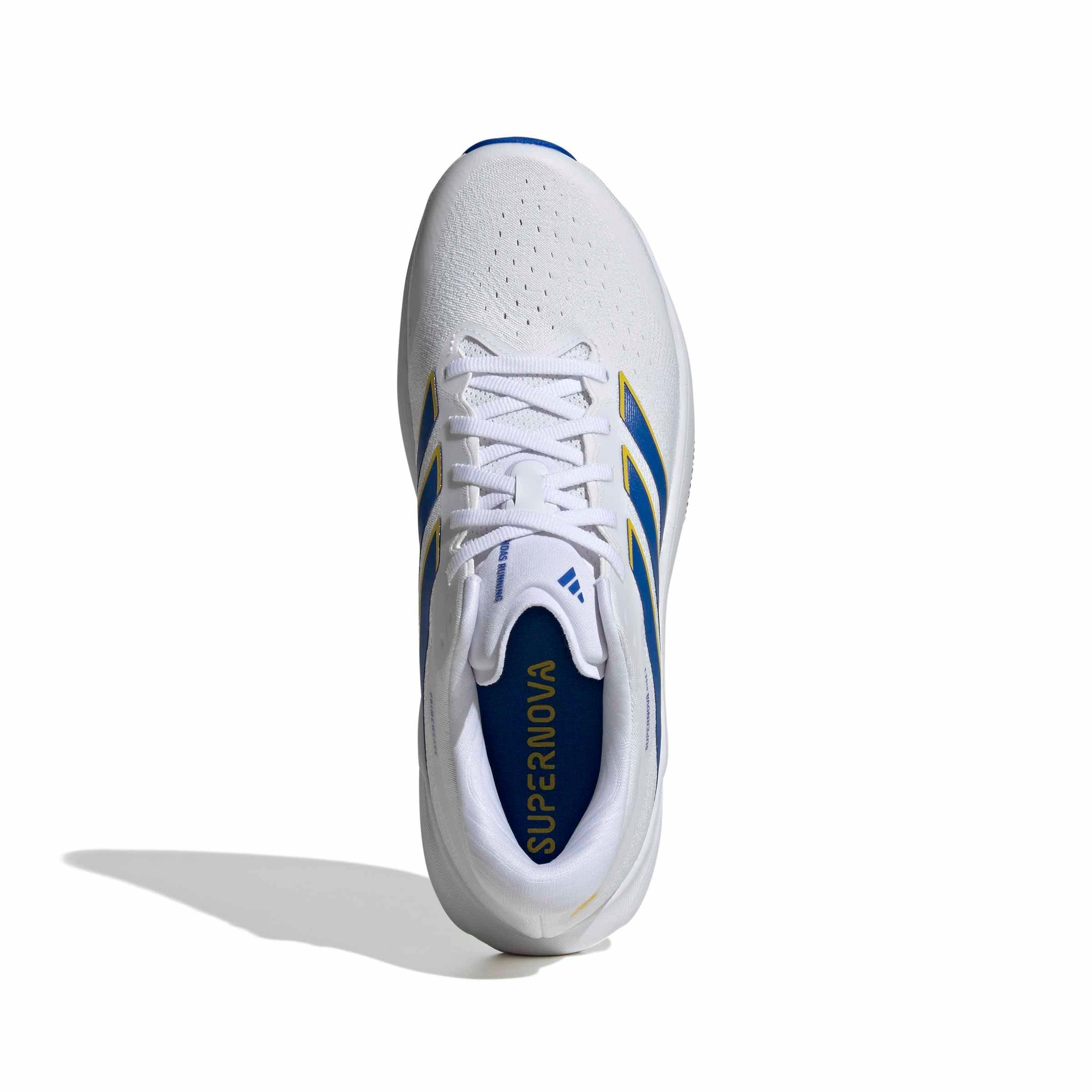 adidas Supernova Rise 3 "Ftwr White/Blue/Yellow" Men's Running Shoe - WHITE/BLUE/YELLOW Thumbnail View 5