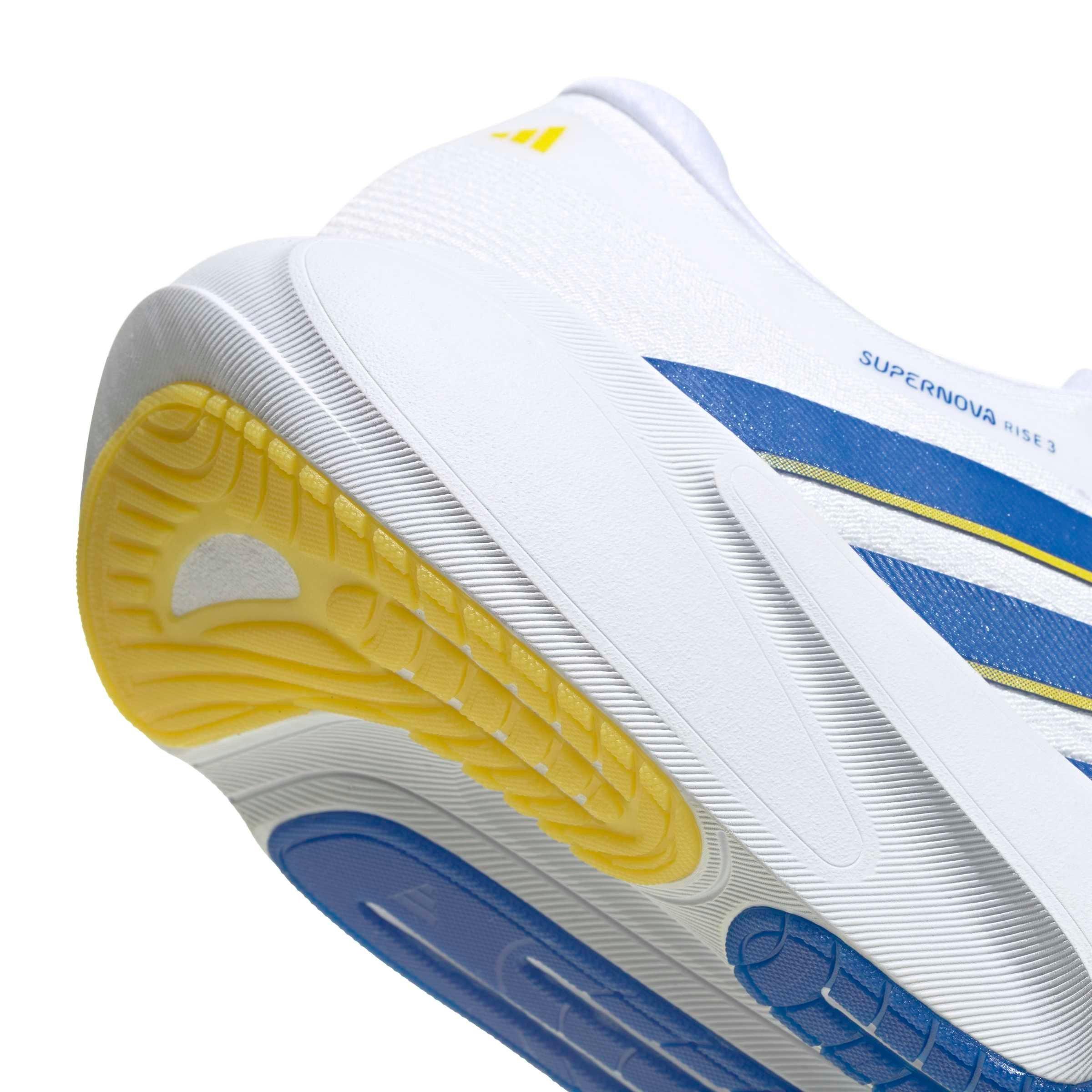 adidas Supernova Rise 3 "Ftwr White/Blue/Yellow" Men's Running Shoe - WHITE/BLUE/YELLOW Thumbnail View 8