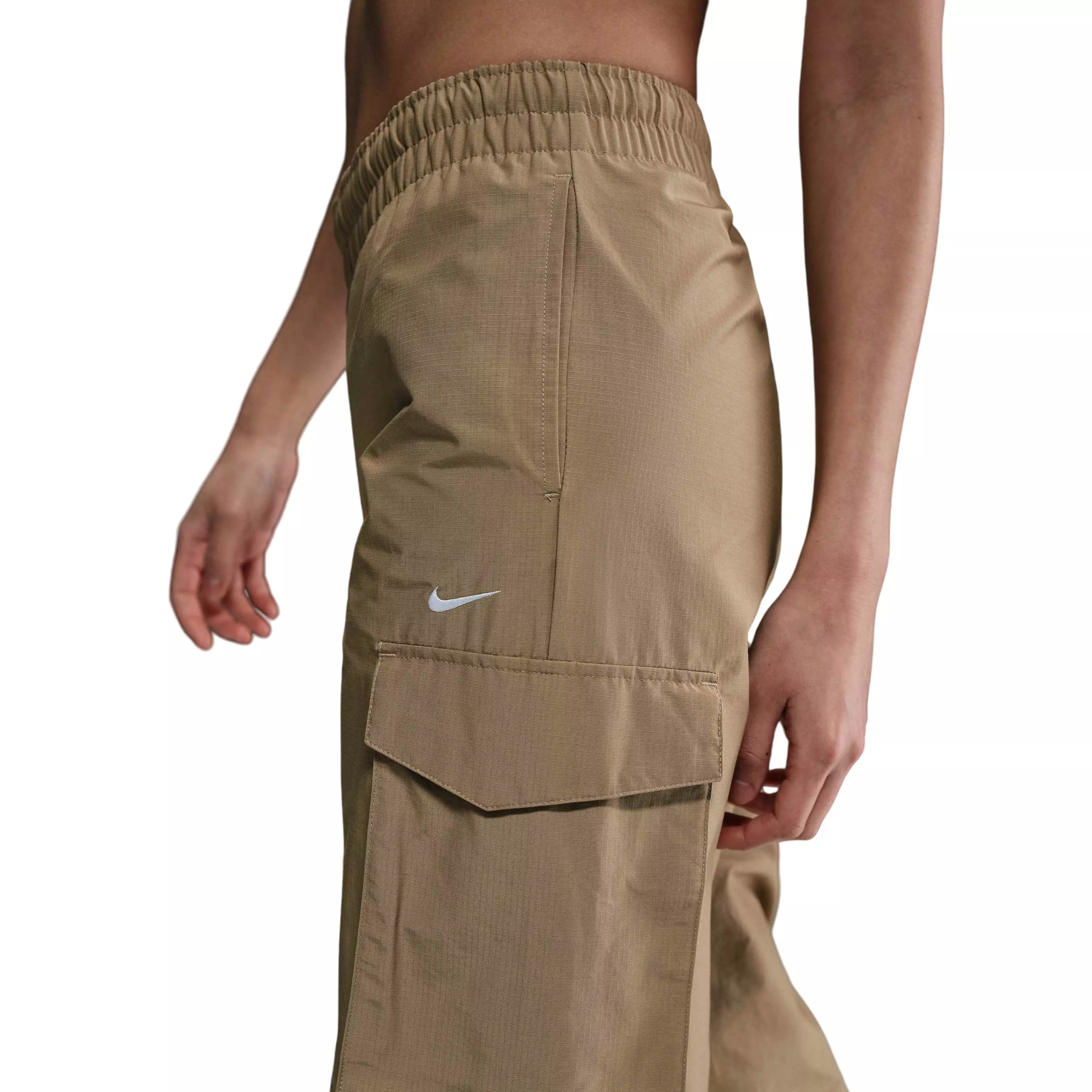 Nike Women's Sportswear Everything Wovens Mid-Rise Cargo Pants - Beige - BROWN