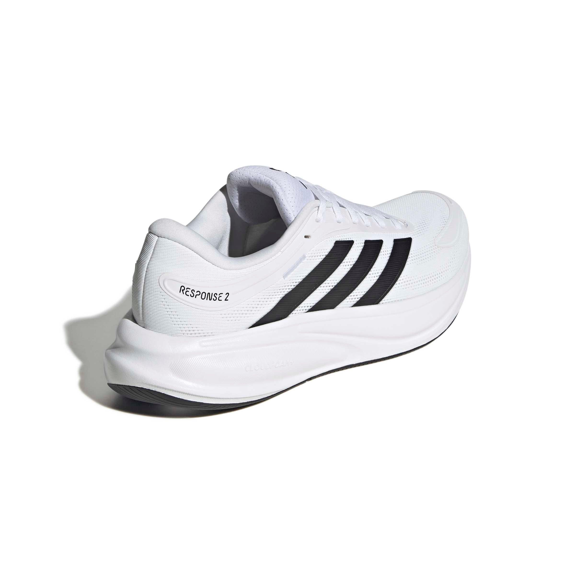 adidas Response 2 "Ftwr White/Core Black/Iron Metallic" Men's Running Shoe - WHITE/BLACK/IRON Thumbnail View 4