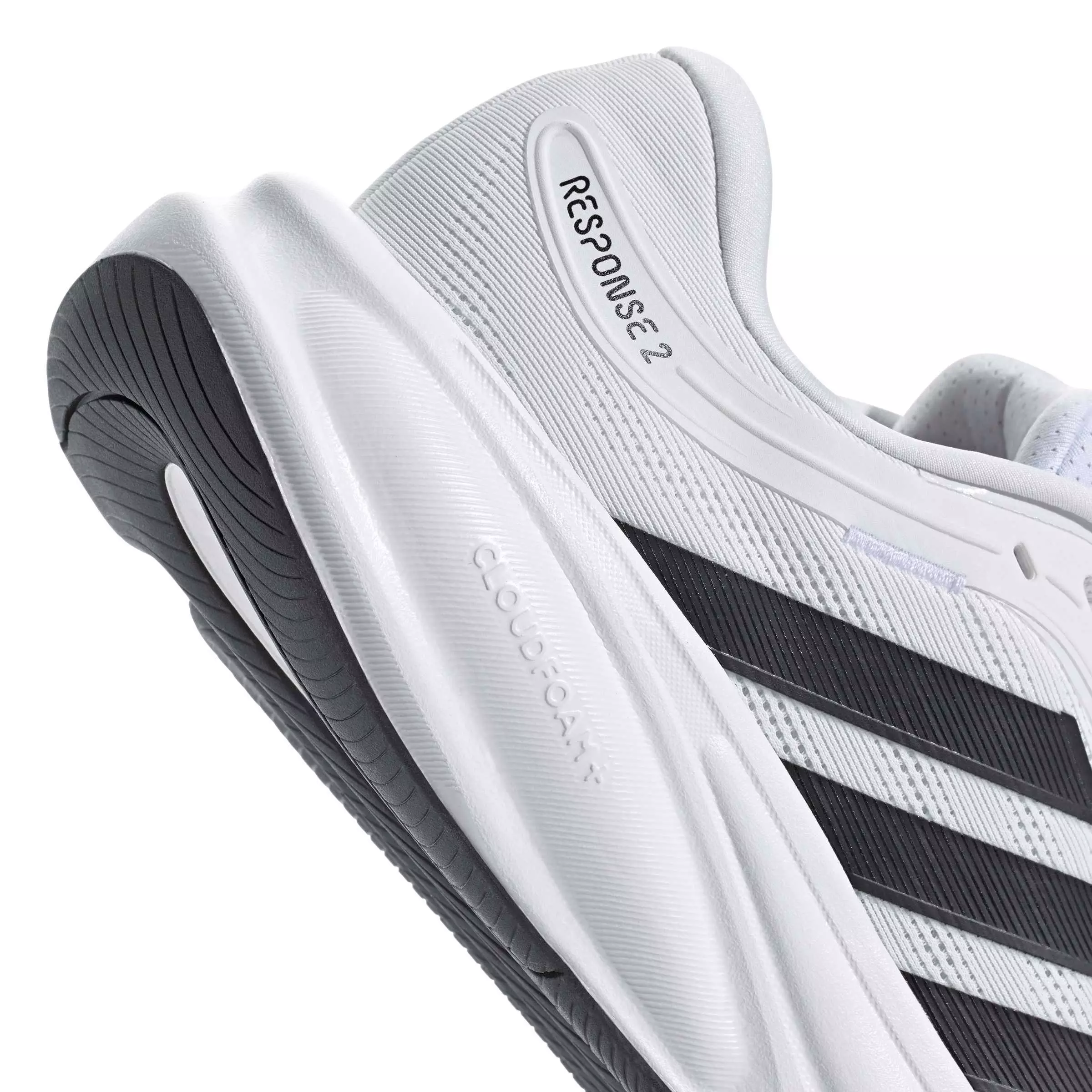 adidas Response 2 "Ftwr White/Core Black/Iron Metallic" Men's Running Shoe - WHITE/BLACK/IRON