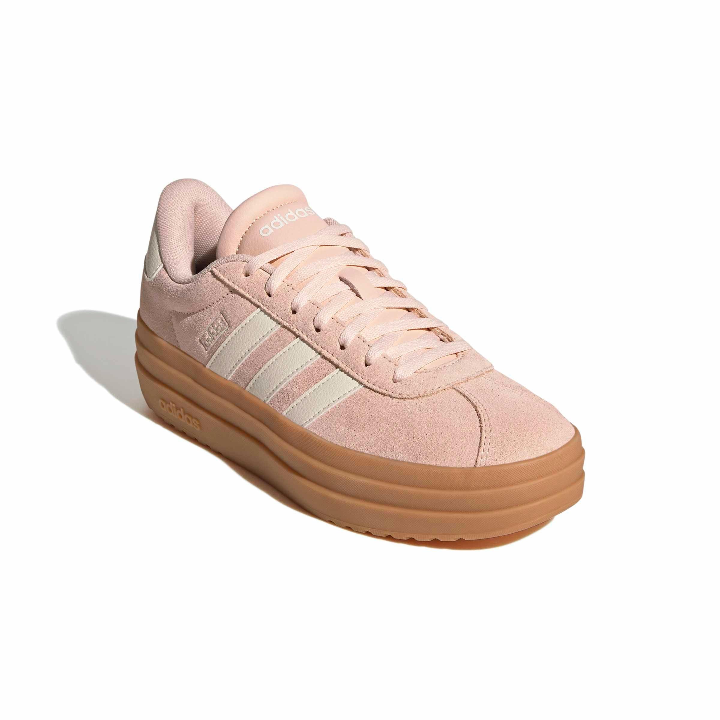 adidas VL Court Bold "Blush Pink/Off White/Gum 3" Women's Shoe - PINK/OFF WHITE/GUM