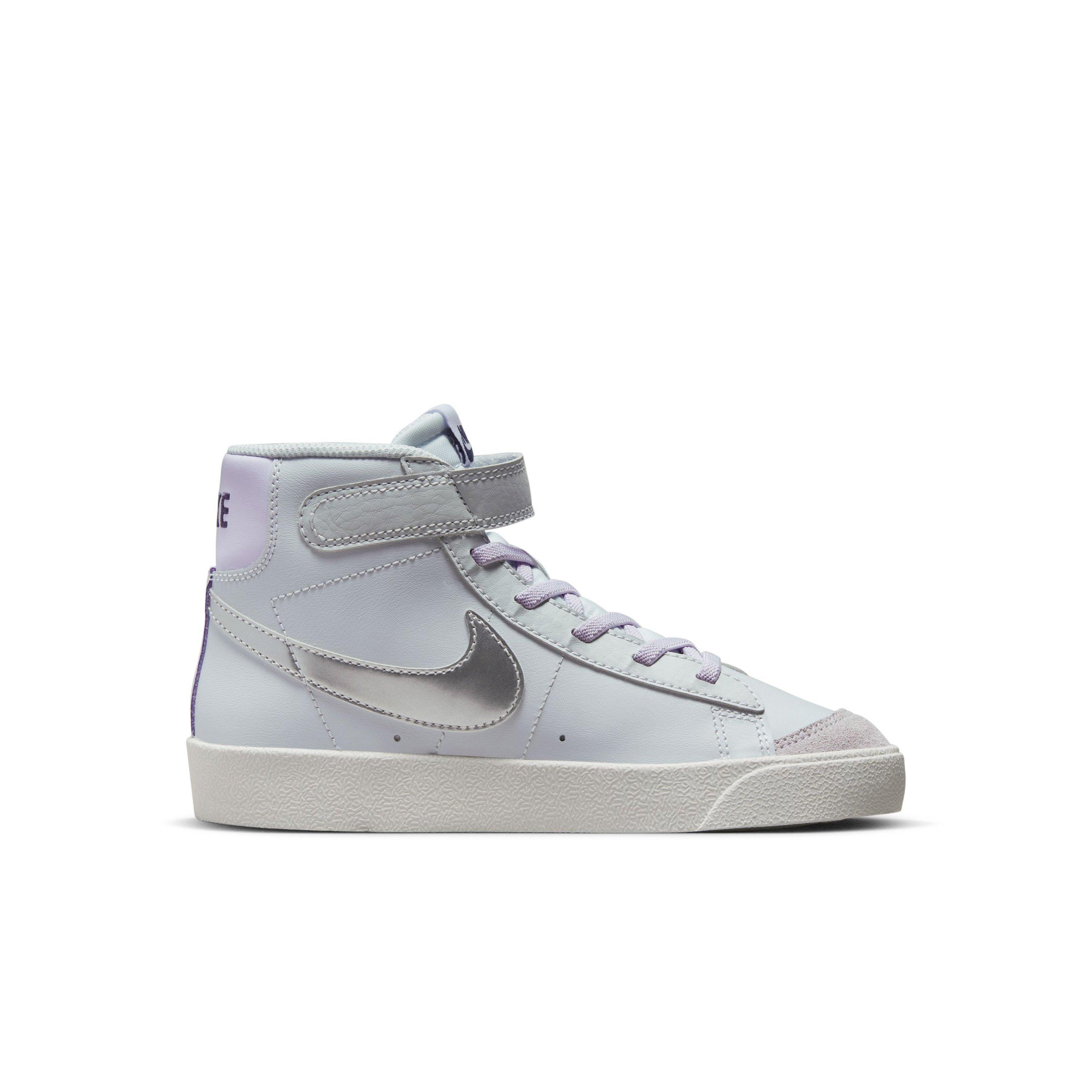 Tact Bangladesh heb vertrouwen Nike Blazer Mid '77 "Pure Platinum/Metallic Silver" Preschool Girls' Shoe