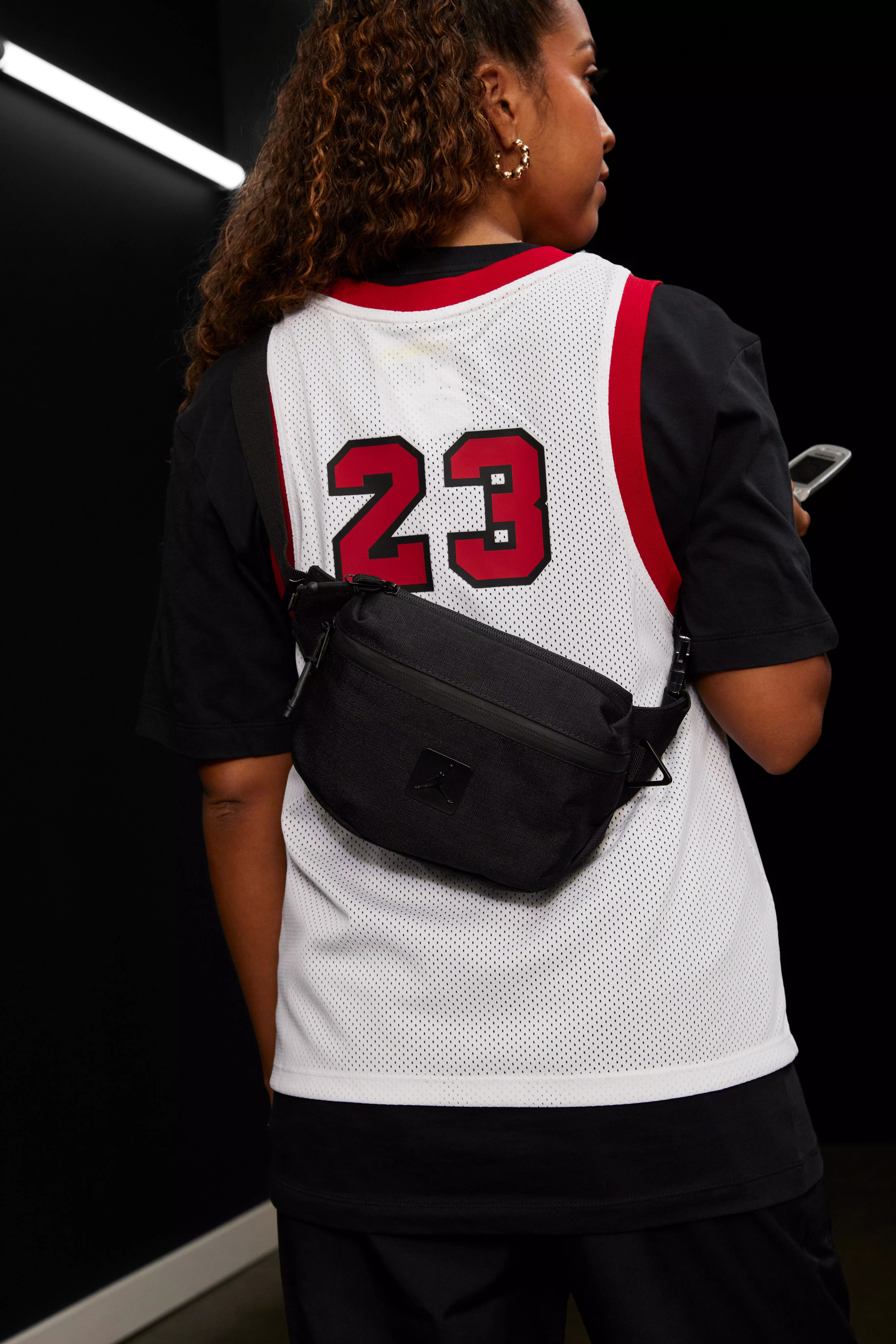 Jordan Cordura Crossbody Bag - Black - BLACK