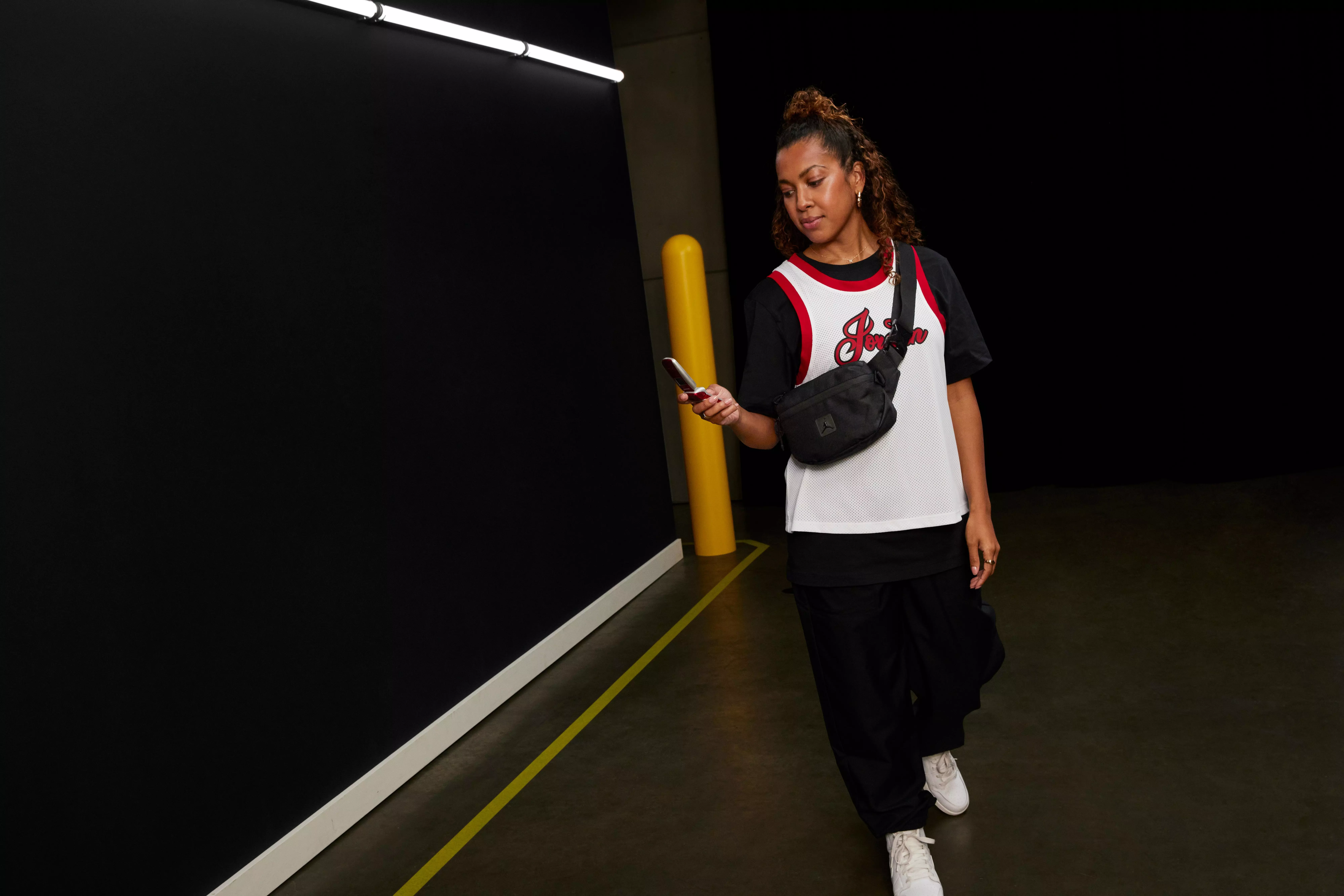 Jordan Cordura Crossbody Bag - Black - BLACK