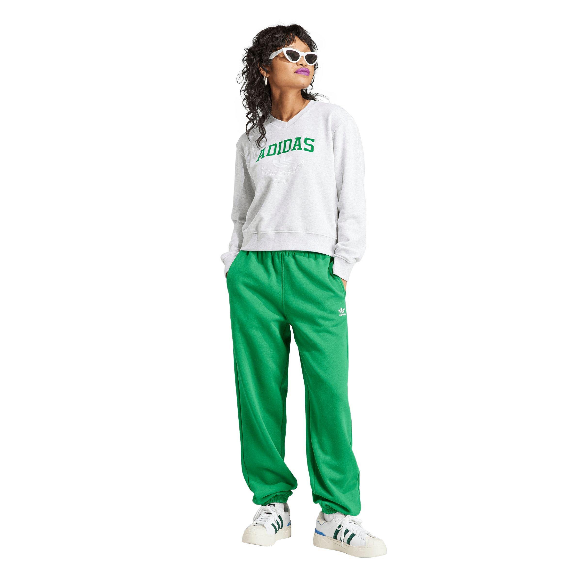 Adidas originals green on sale joggers