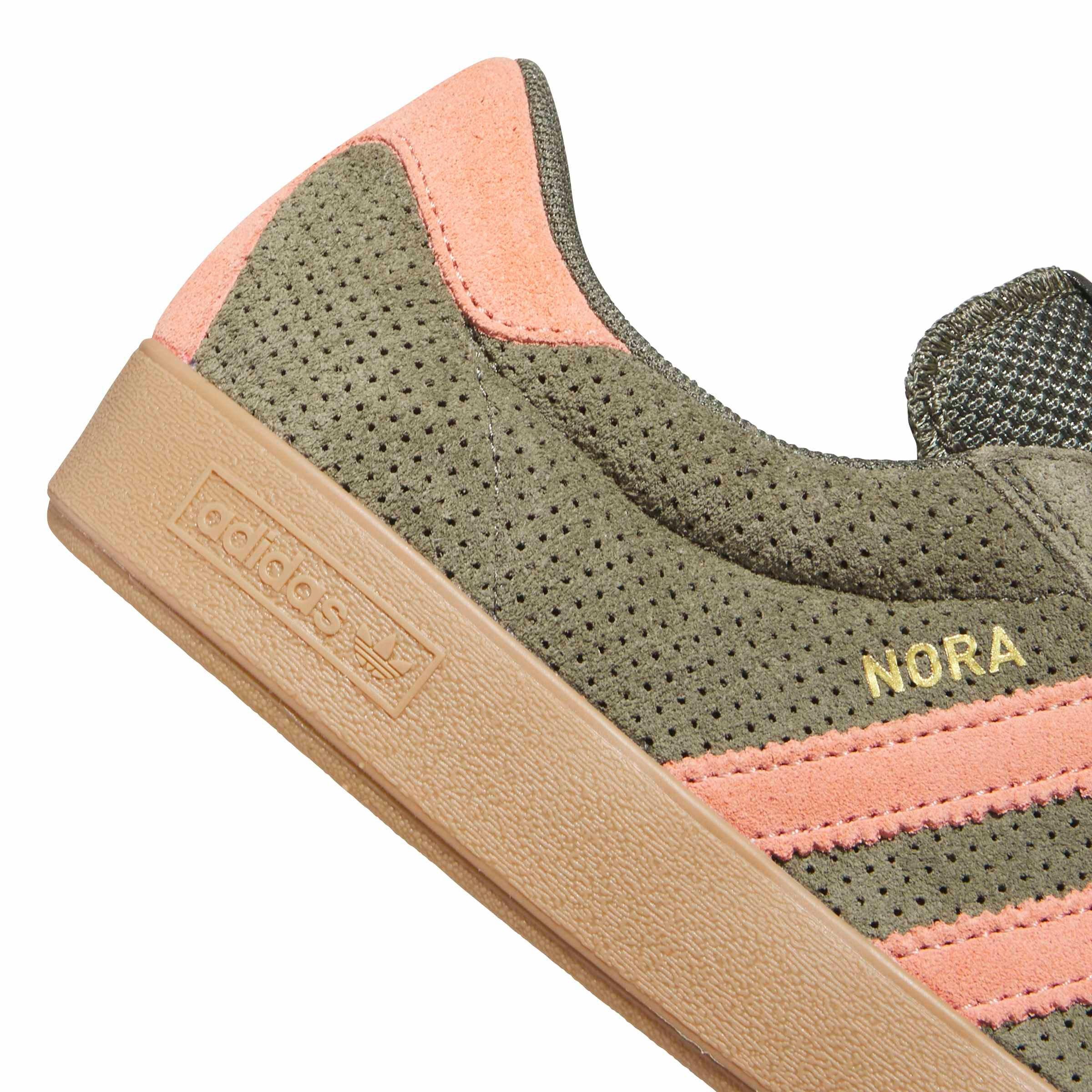 adidas Nora "Olive Strata/Wonder Clay/Gum 4" Men's Skateboarding Shoe - OLIVE/CLAY/GUM Thumbnail View 8