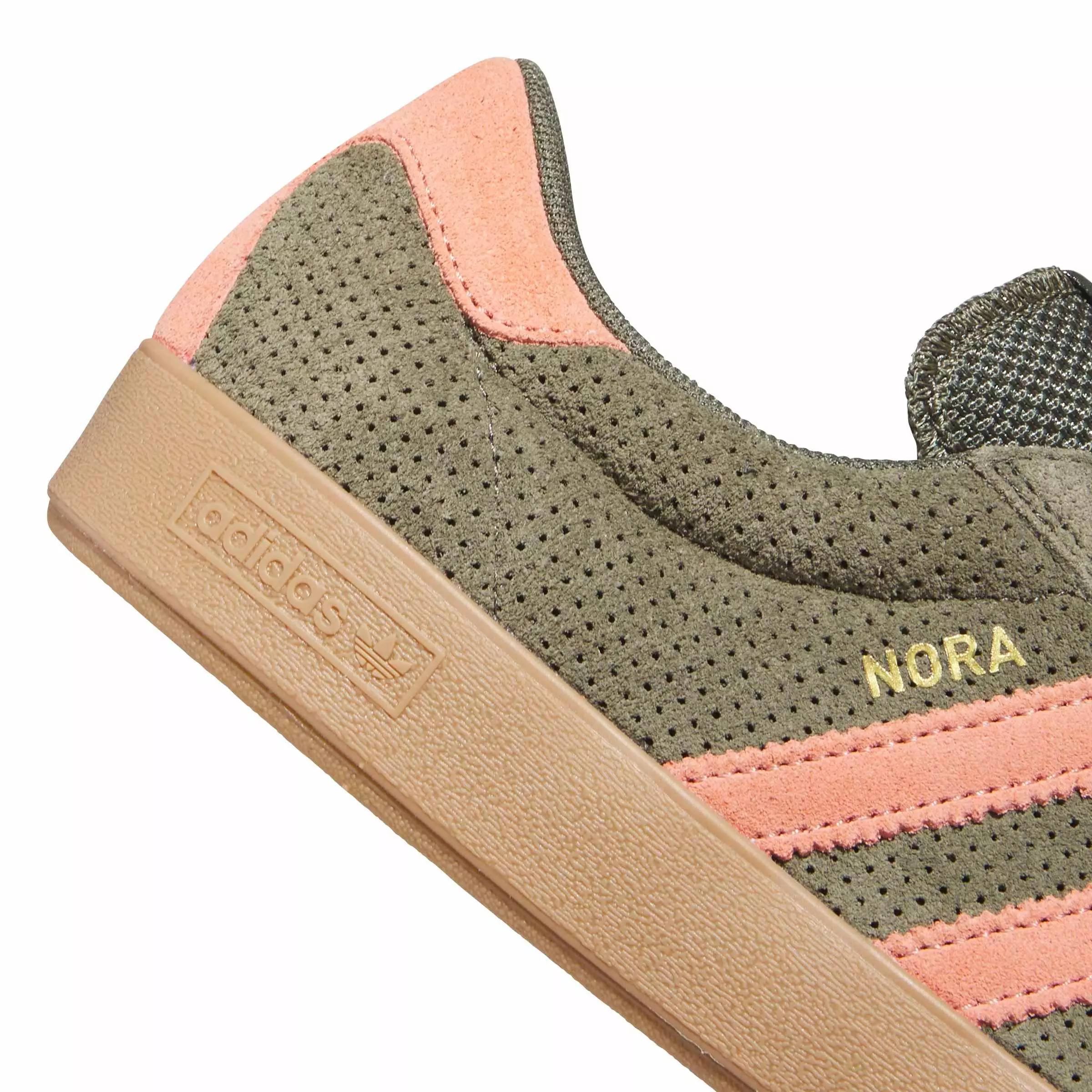 adidas Nora "Olive Strata/Wonder Clay/Gum 4" Men's Skateboarding Shoe - OLIVE/CLAY/GUM
