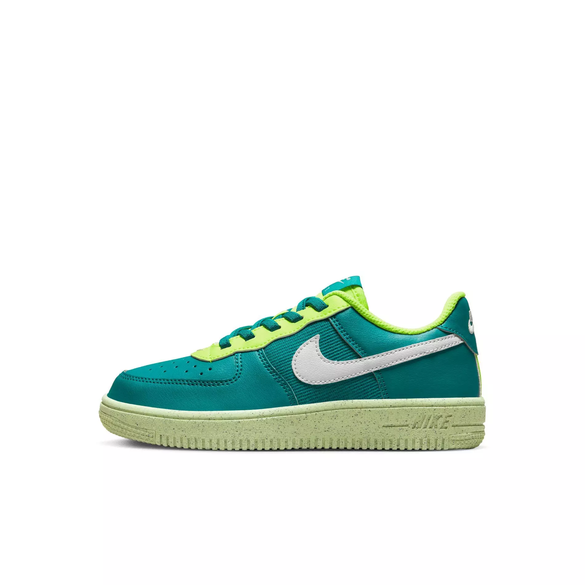 Nike Force 1 Crater Next Nature "Bright Spruce/Phantom/Volt/Barely Volt" Preschool Boys' Shoe - SPRUCE/PHANTOM/VOLT/VOLT