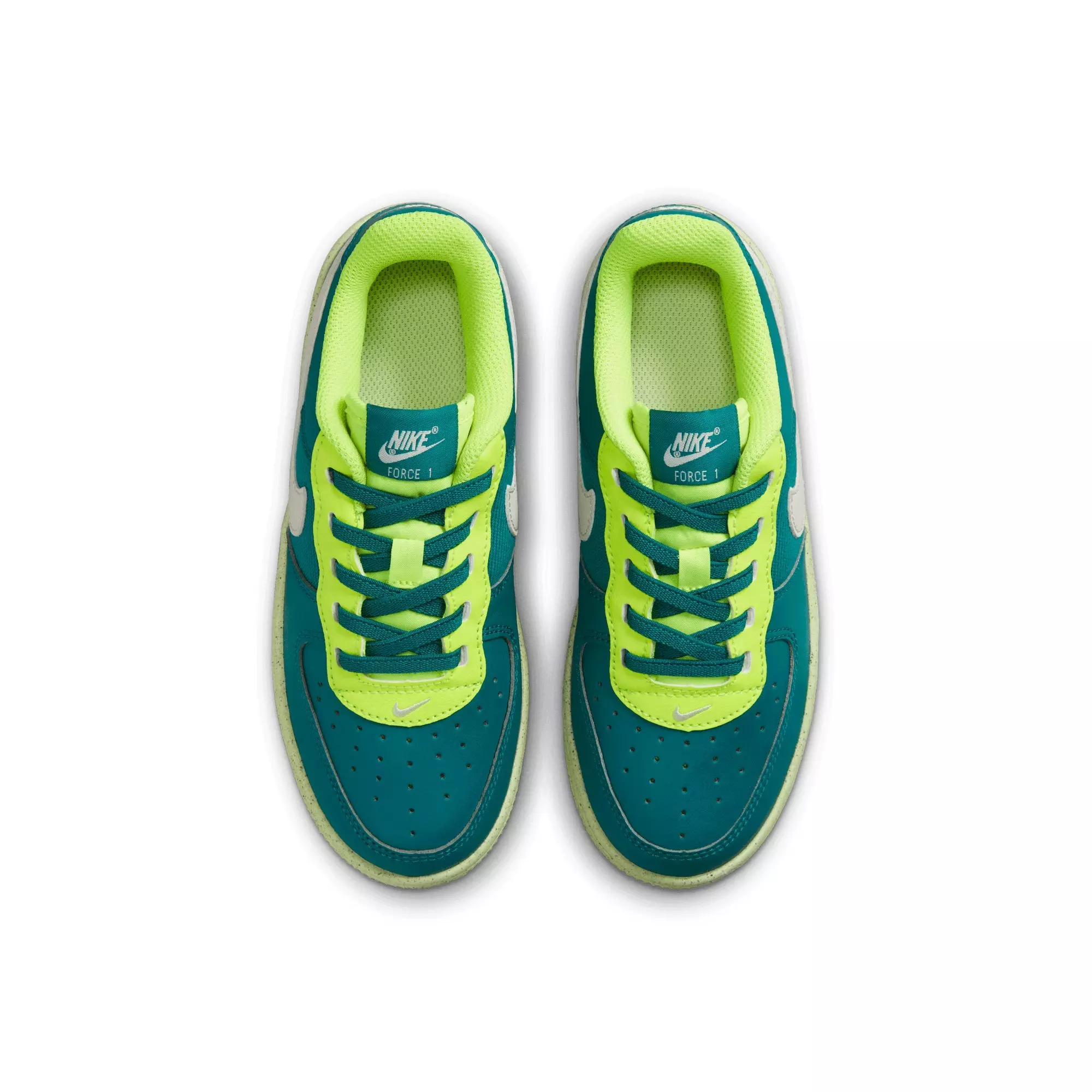 Nike Force 1 Crater Next Nature "Bright Spruce/Phantom/Volt/Barely Volt" Preschool Boys' Shoe - SPRUCE/PHANTOM/VOLT/VOLT