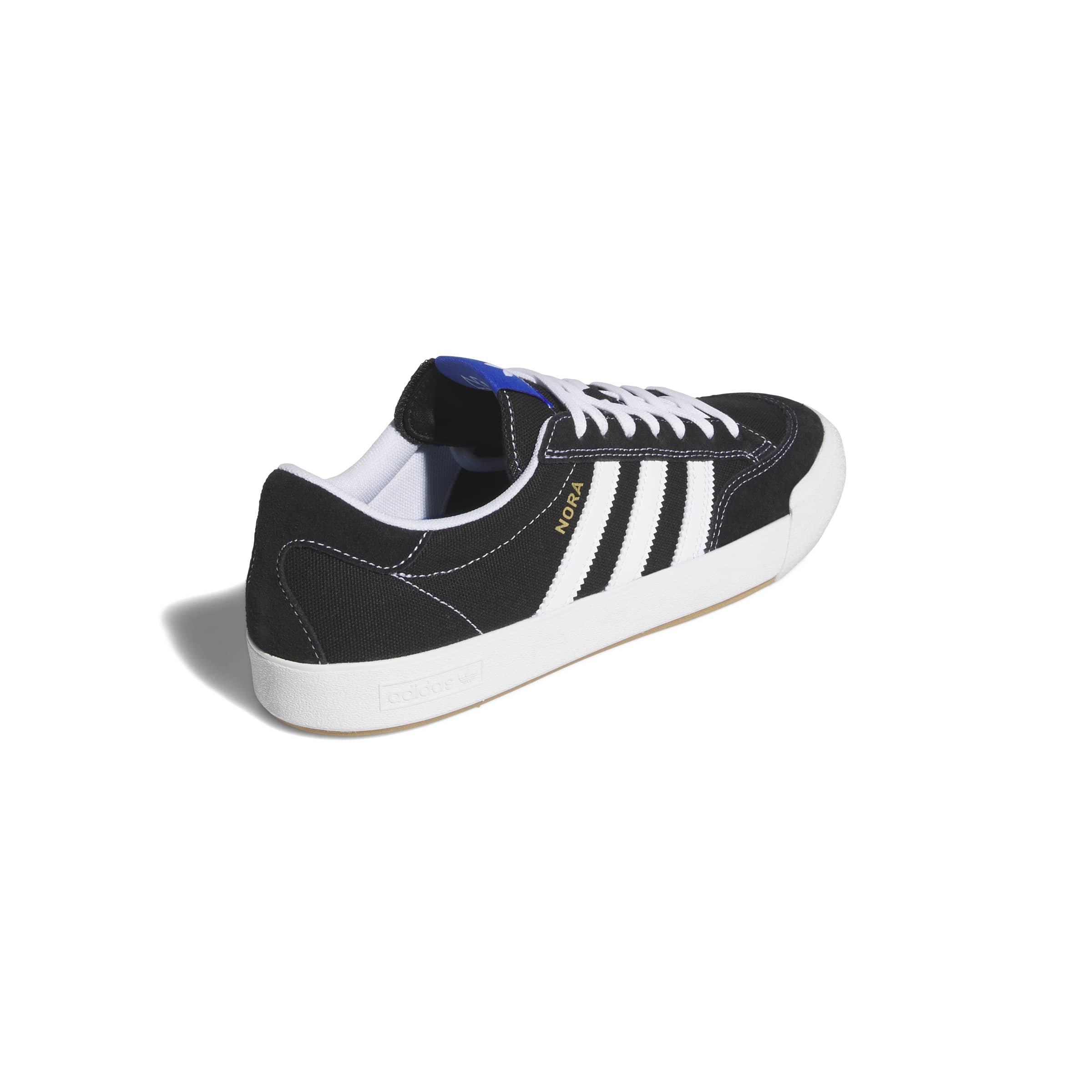 adidas Nora "Core Black/Ftwr White/Bluebird" Men's Skateboarding Shoe - BLACK/WHITE/BLUEBIRD Thumbnail View 4