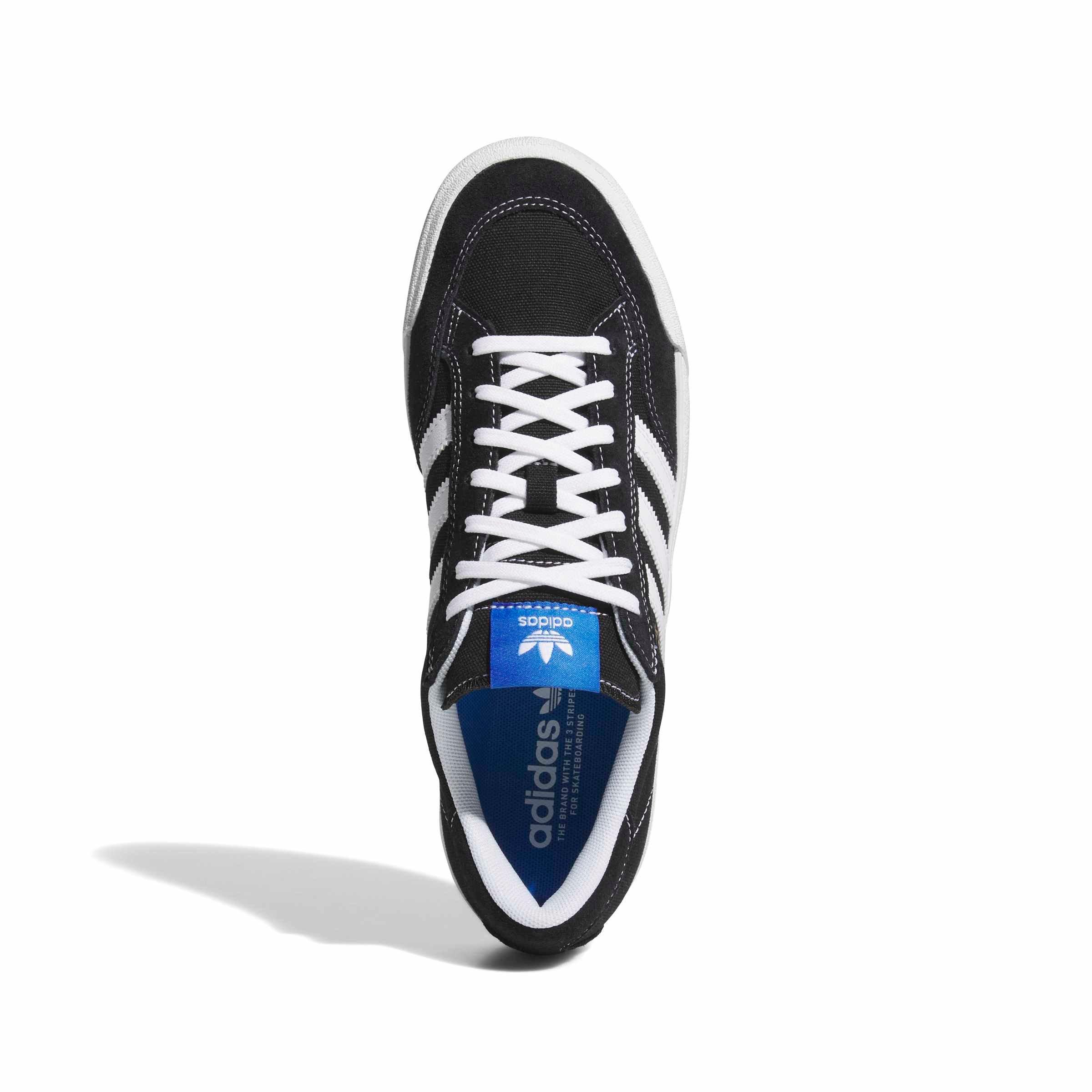 adidas Nora "Core Black/Ftwr White/Bluebird" Men's Skateboarding Shoe - BLACK/WHITE/BLUEBIRD Thumbnail View 5