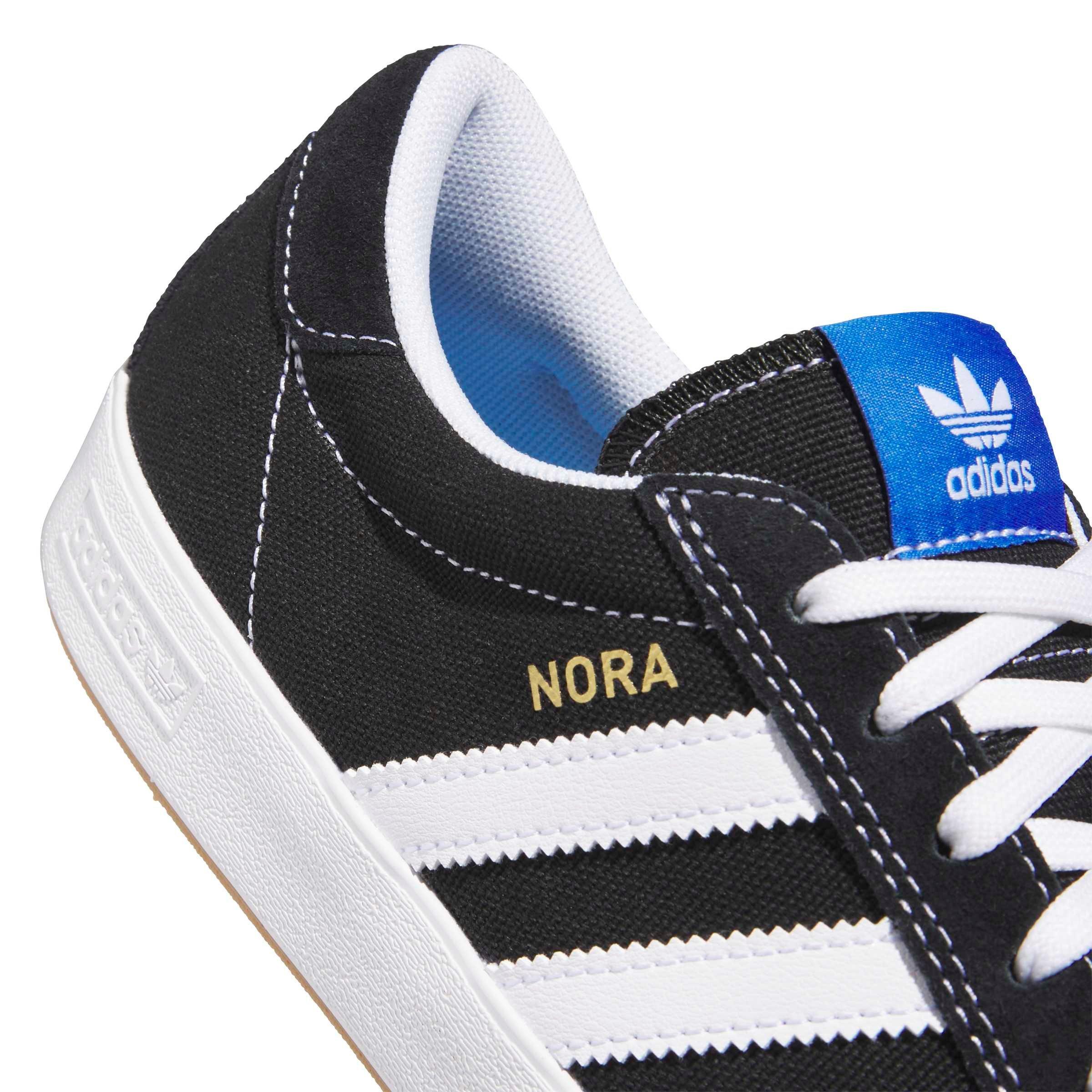 adidas Nora "Core Black/Ftwr White/Bluebird" Men's Skateboarding Shoe - BLACK/WHITE/BLUEBIRD Thumbnail View 7