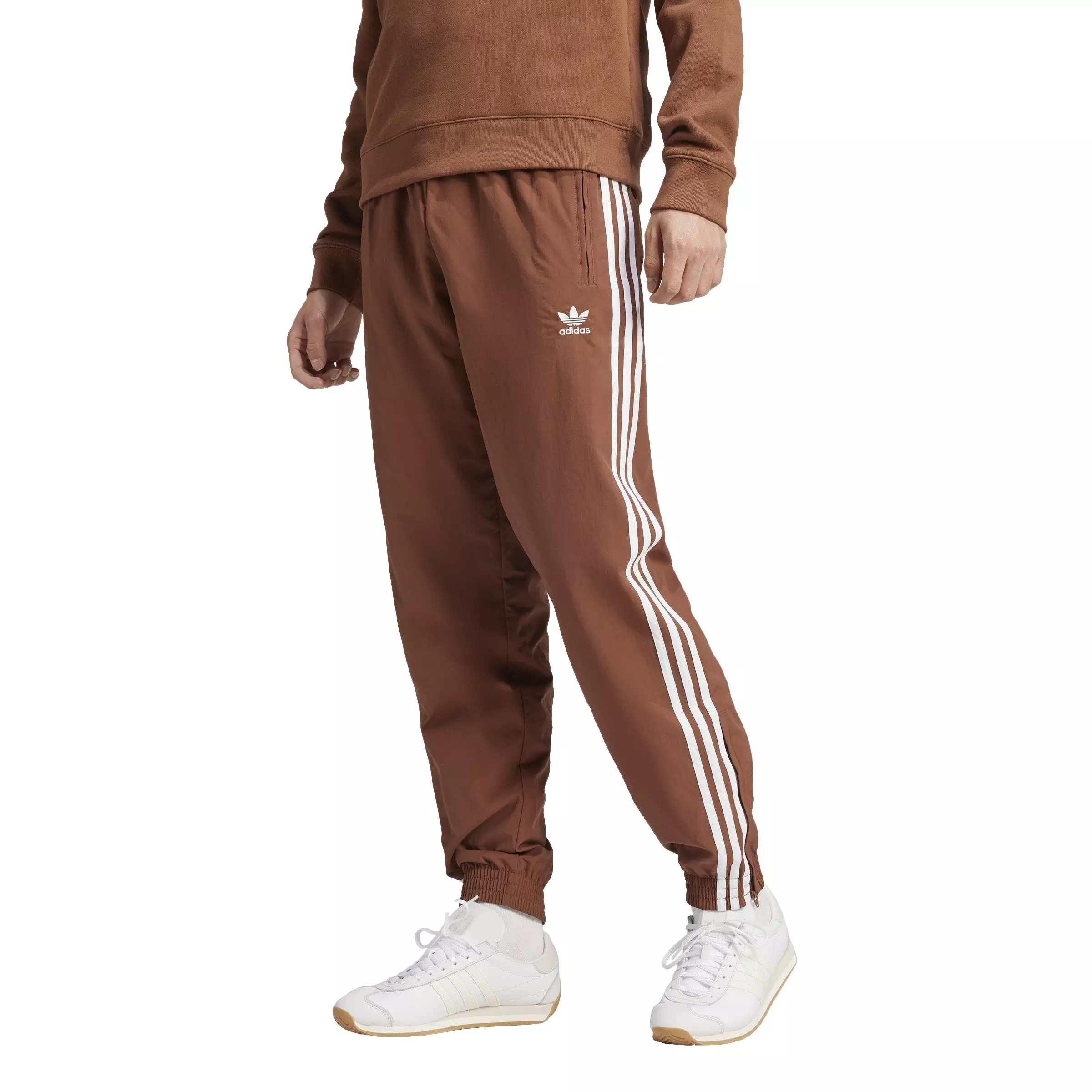 adidas Originals Men's Adicolor Woven Firebird Track Pant - Brown - BROWN