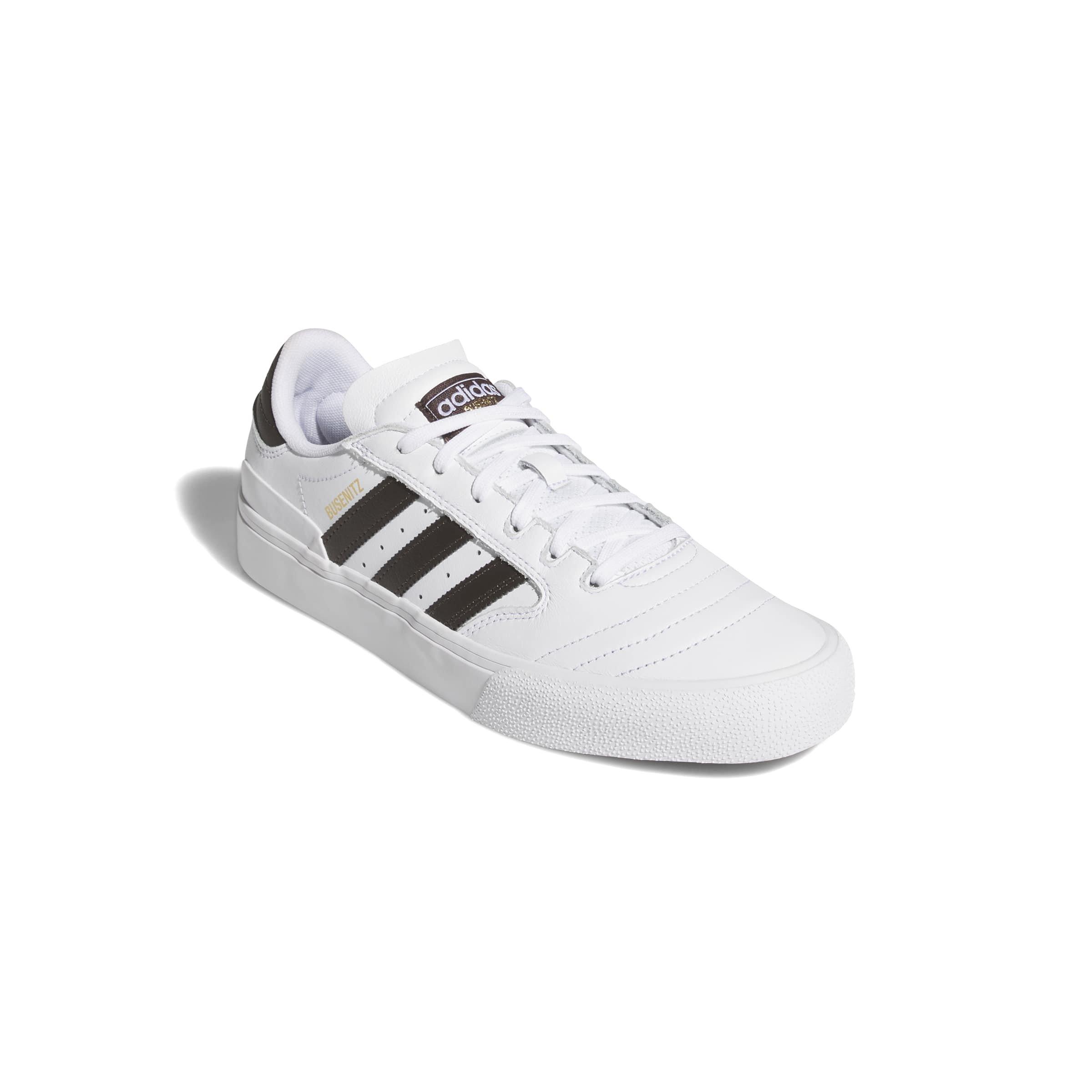 adidas Busenitz Vulc II "Ftwr White/Aurora Coffee/Gold Metallic" Men's Skateboarding Shoe - WHITE/COFFEE/GOLD Thumbnail View 3