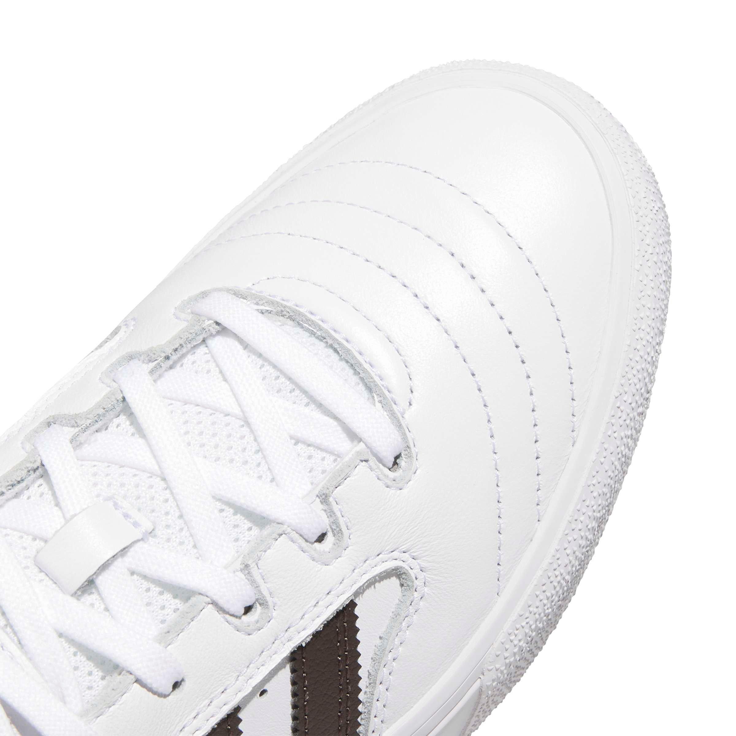 adidas Busenitz Vulc II "Ftwr White/Aurora Coffee/Gold Metallic" Men's Skateboarding Shoe - WHITE/COFFEE/GOLD Thumbnail View 7