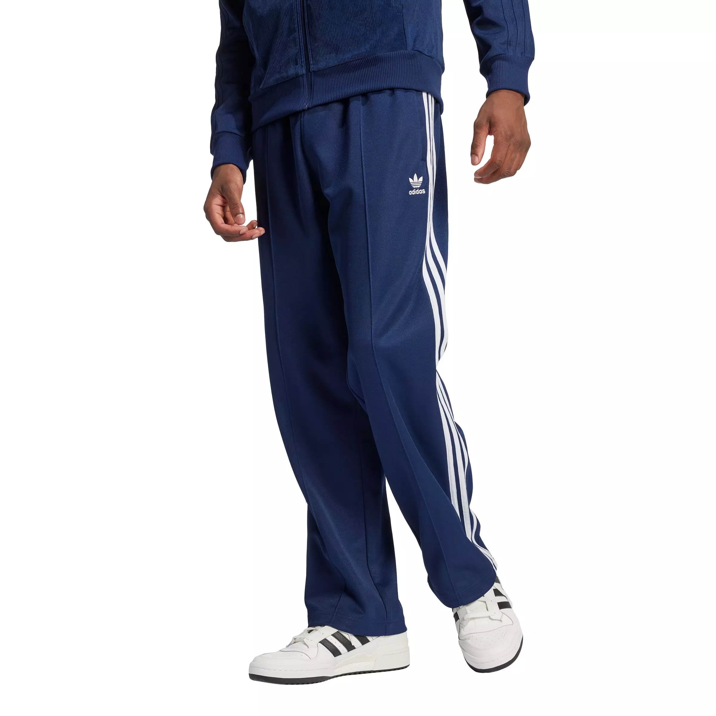 adidas Originals Men's Adicolor Baggy Fit Firebird Track Pants - Dark Blue - DARK BLUE