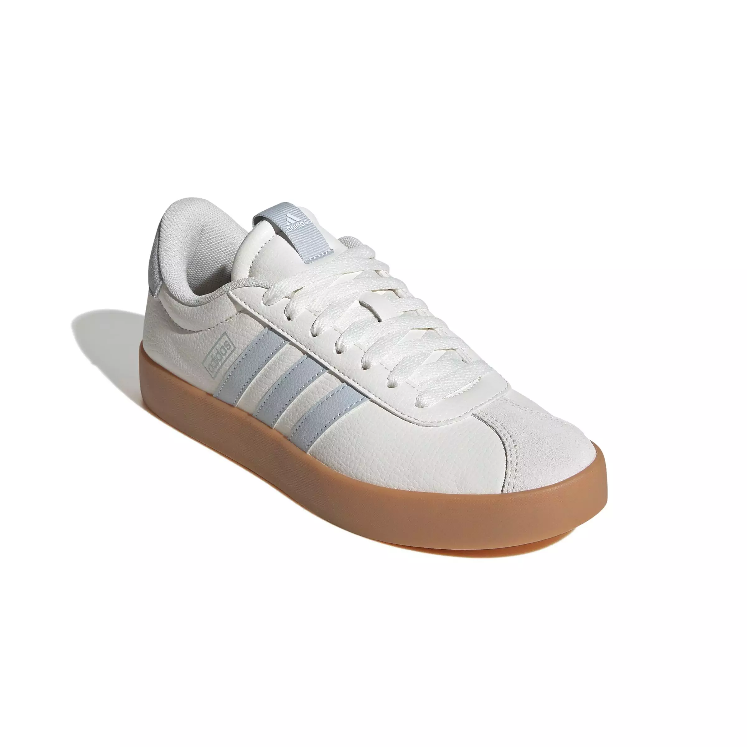 adidas VL Court 3.0 "Core White/Halo Blue/Gum 3" Women's Shoe - WHITE/BLUE/GUM