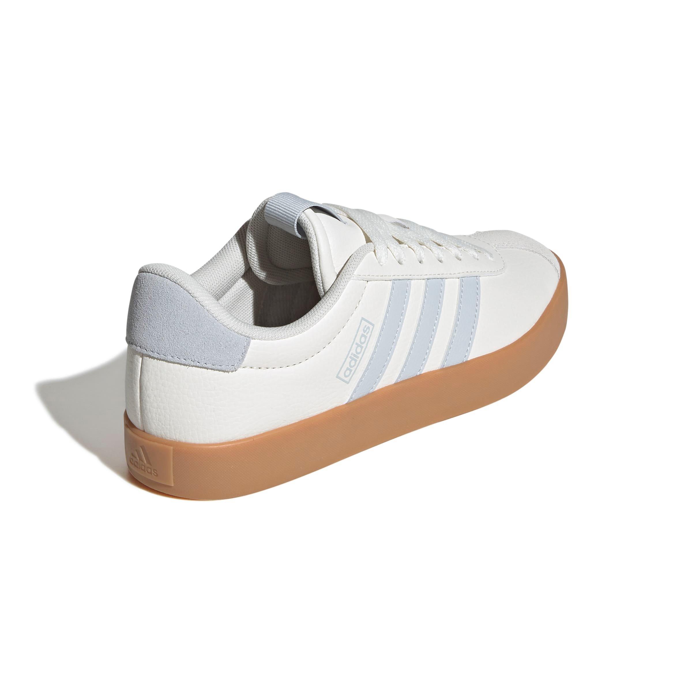 adidas VL Court 3.0 "Core White/Halo Blue/Gum 3" Women's Shoe - WHITE/BLUE/GUM