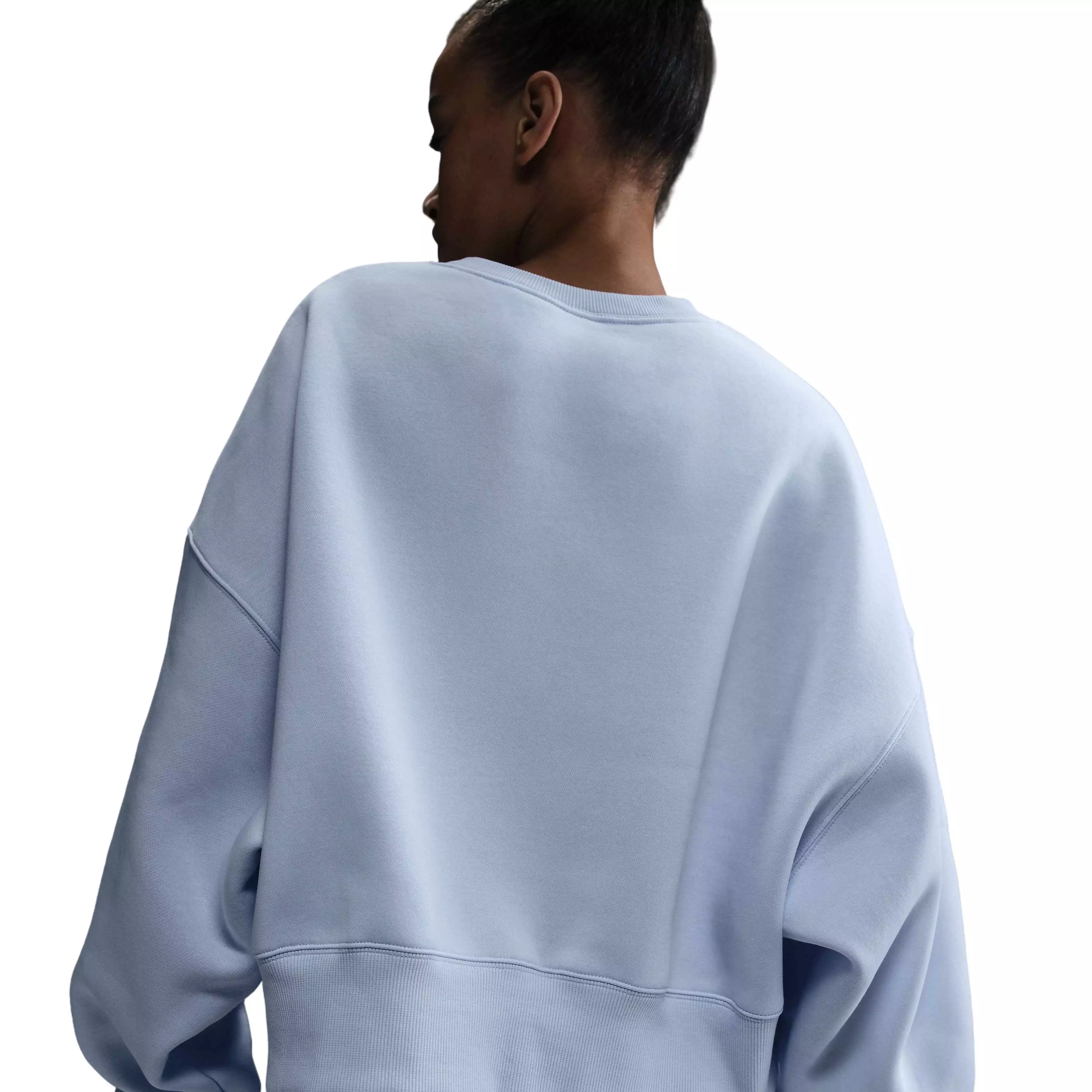 Nike Women's Court Phoenix Fleece Over-Oversized Crewneck Tennis Sweatshirt - Grey - GREY