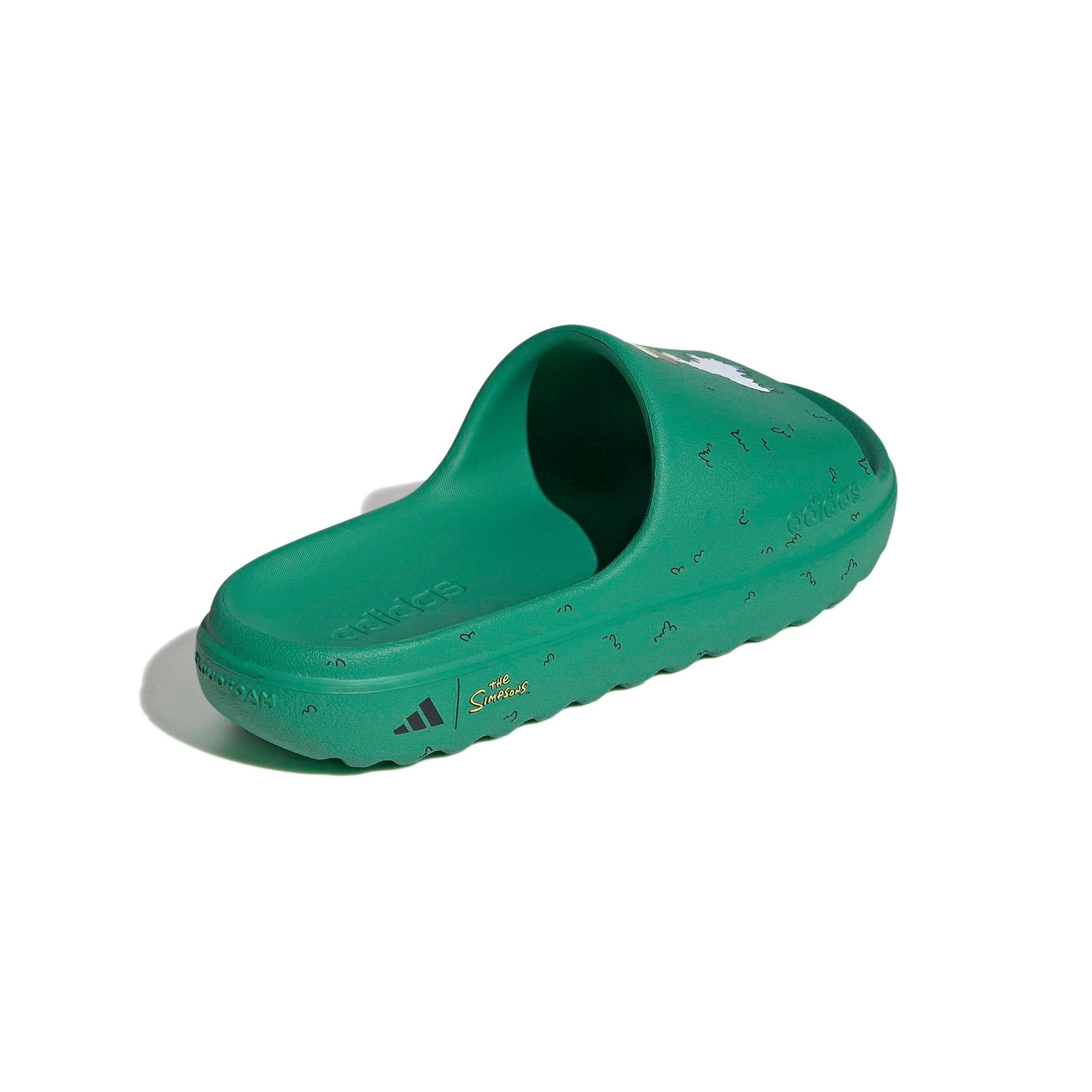 adidas The Simpsons Adilette Lumia "Court Green/Core Black/Ftwr White" Men's Slide - GREEN/BLACK/WHITE Thumbnail View 4