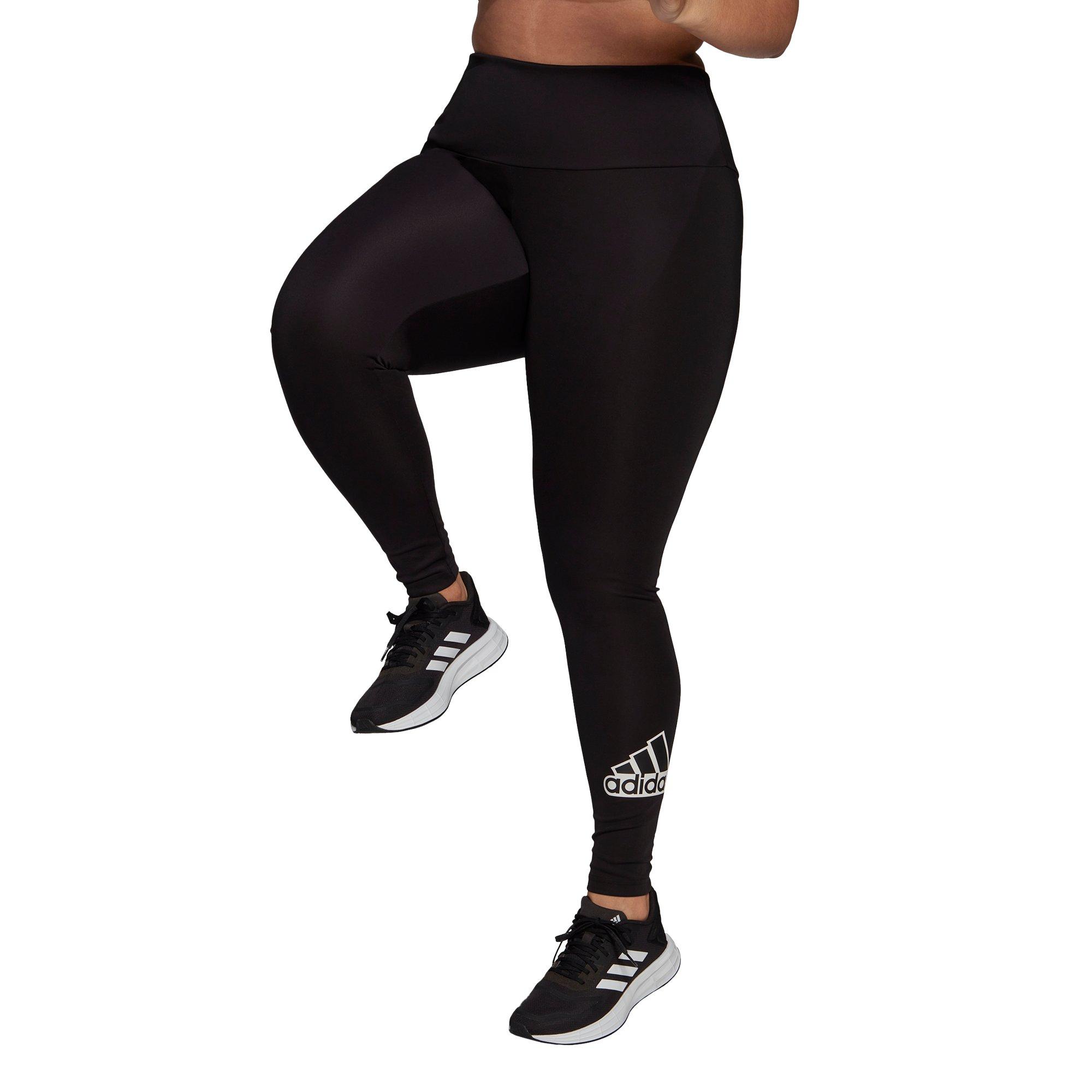 adidas Women's Black/White Designed To Move High-Rise 3-Stripes 3/4 Sport  Leggings - Hibbett