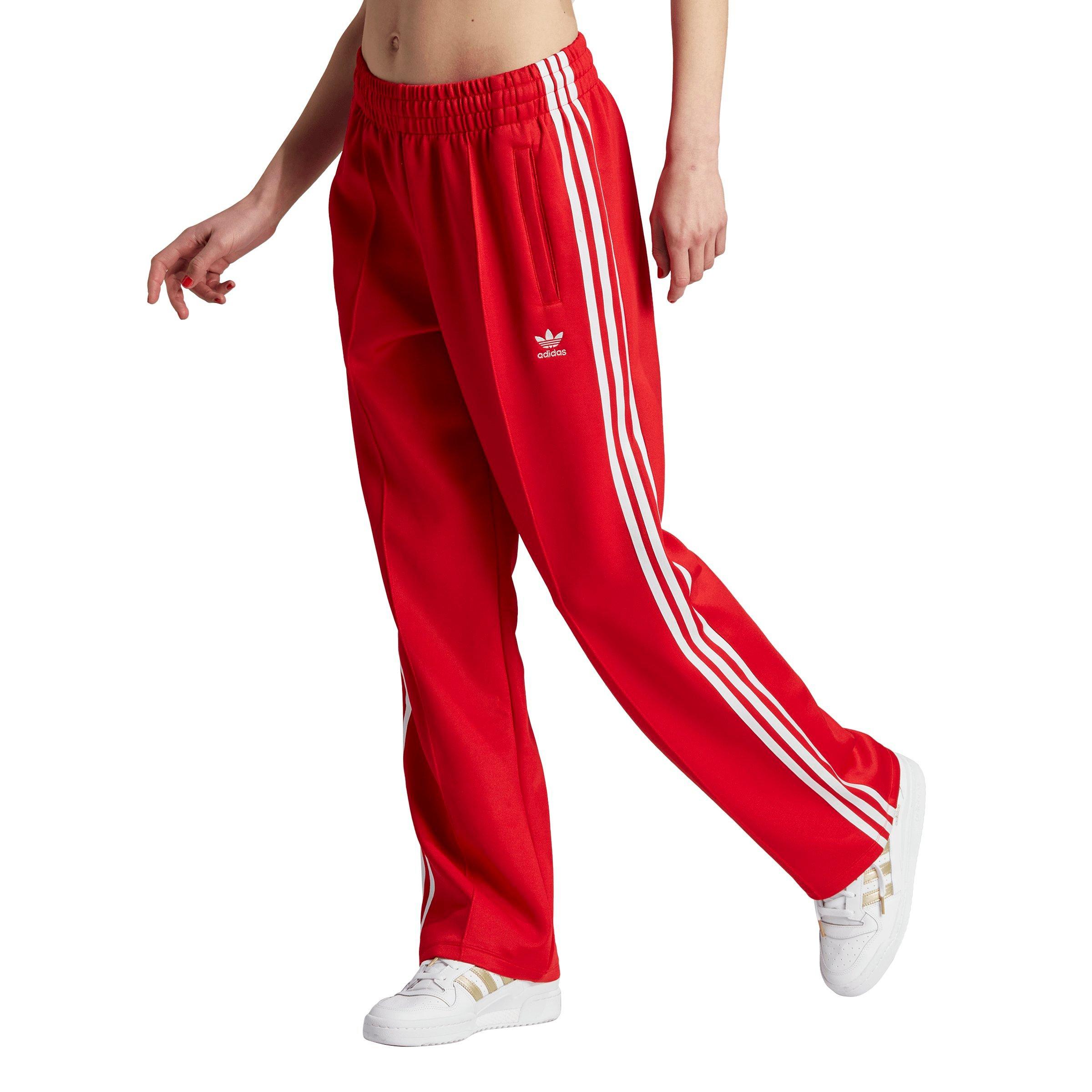 adidas Originals Women s Adicolor Classics Oversized SST Tracksuit Pants Red Hibbett