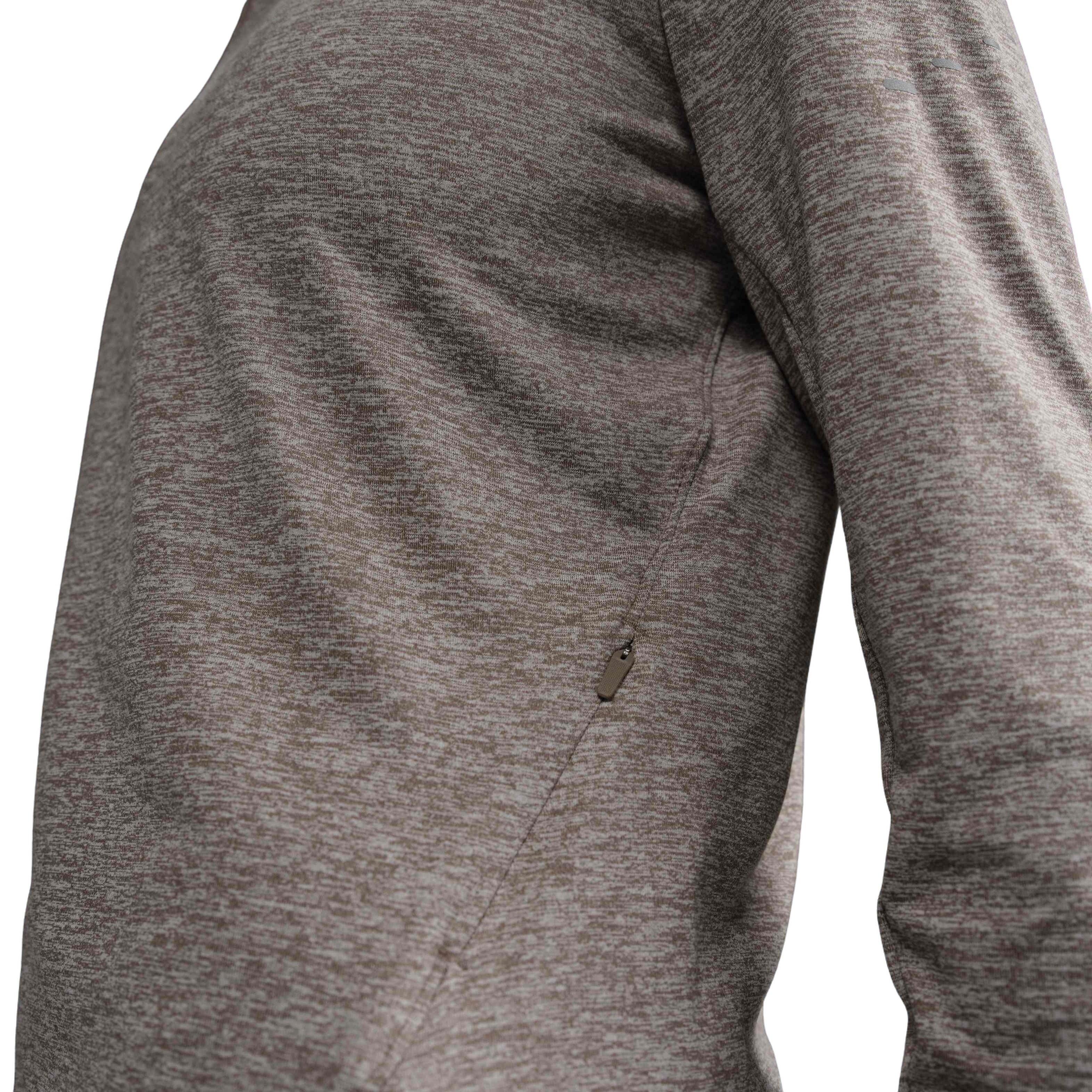 Nike Women's Swift Dri-FIT UV 1/4-Zip Running Top-Brown - BROWN Thumbnail View 6