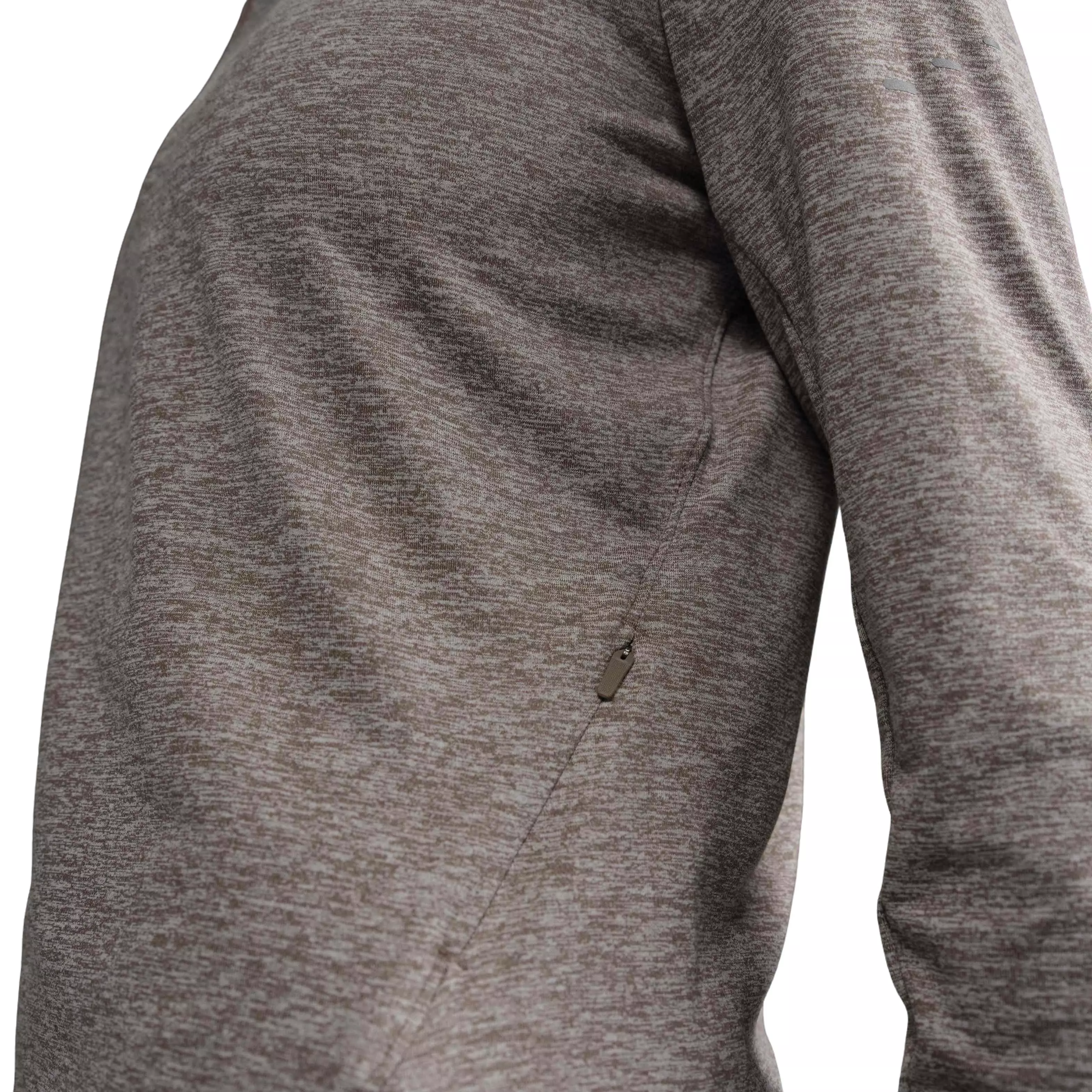 Nike Women's Swift Dri-FIT UV 1/4-Zip Running Top-Brown - BROWN