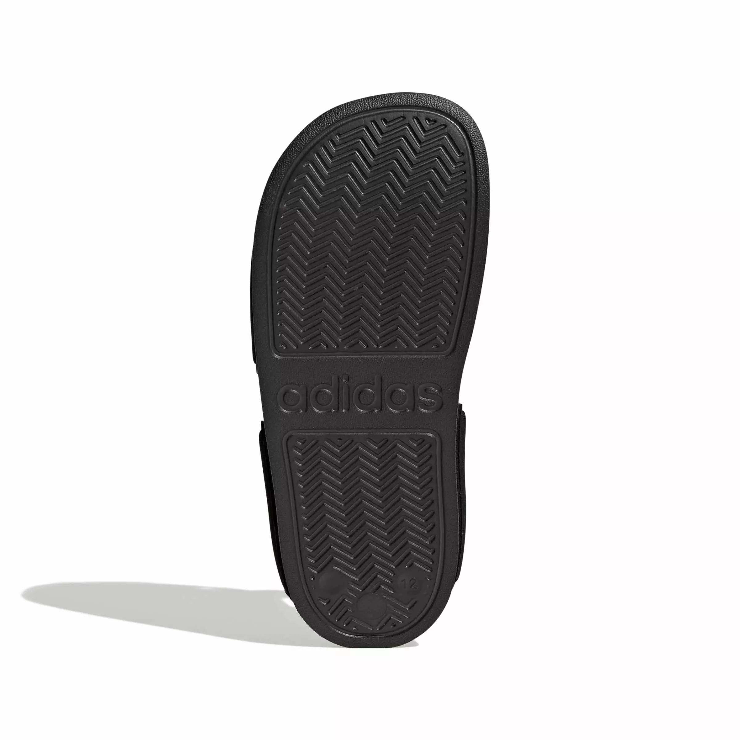 adidas Adilette Sandal 3 "Core Black/Core Black/Ftwr White" Preschool Boys' Sandal - BLACK/BLACK/WHITE