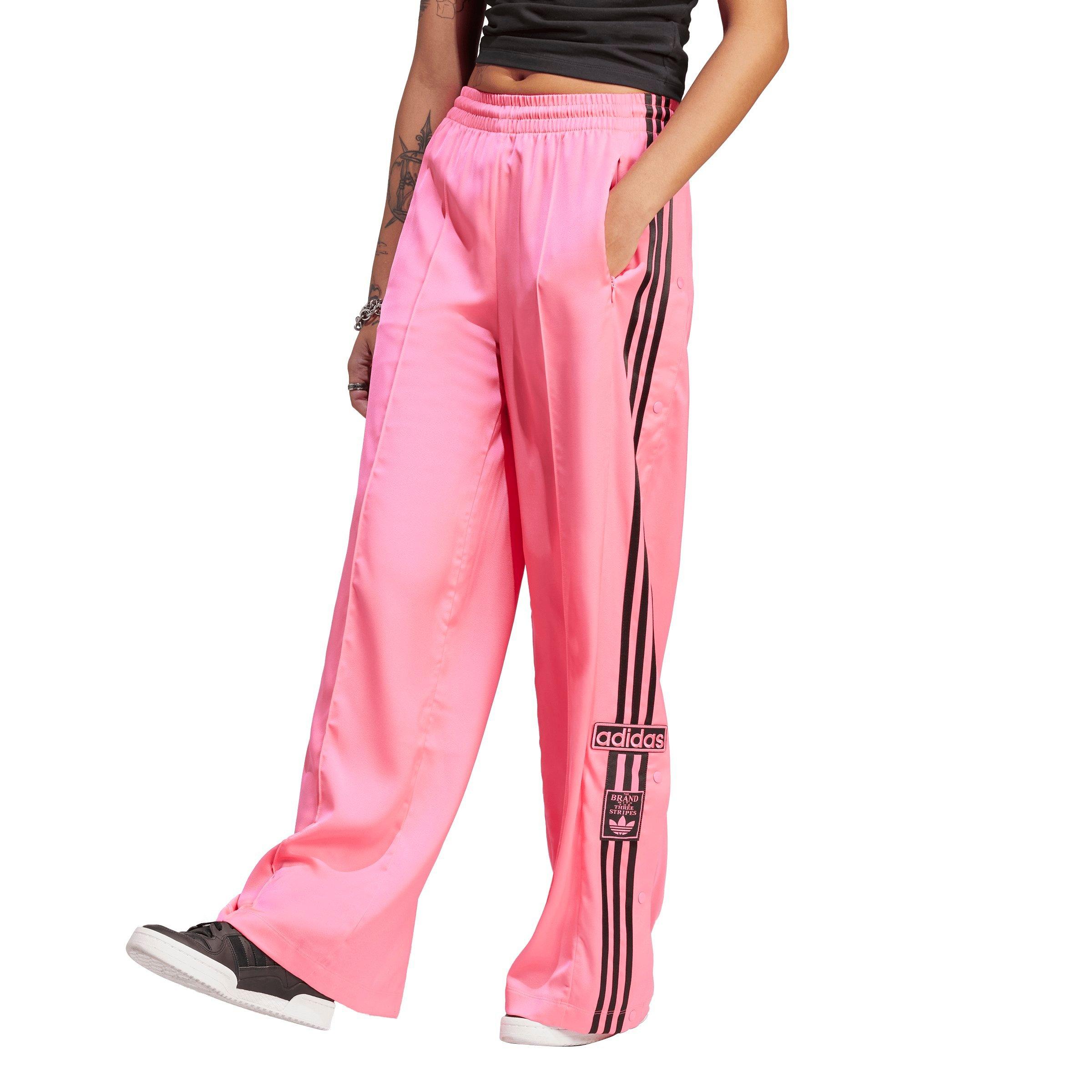 adidas Originals wide leg pants in dusty pink