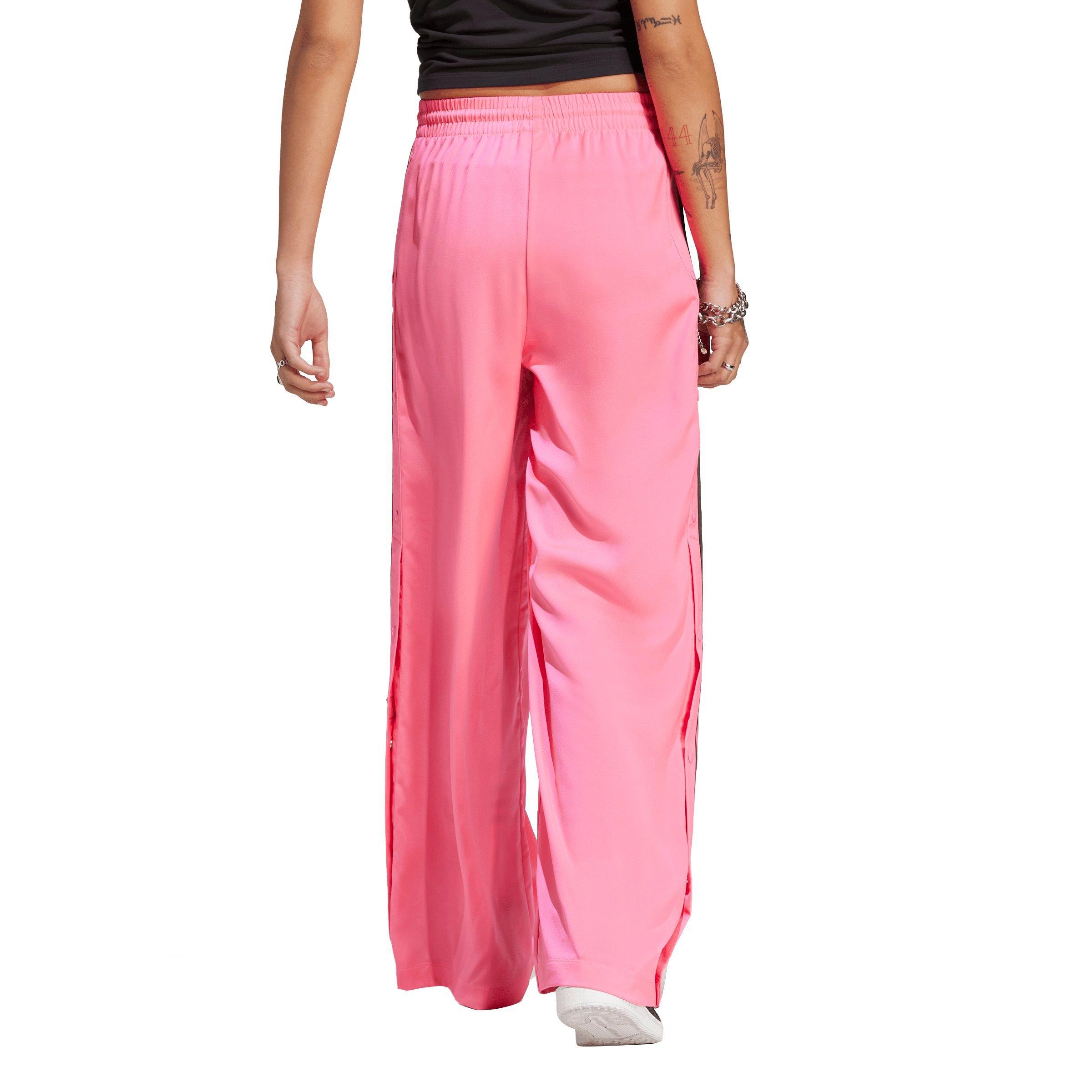 adidas Originals Women s Adibreak Satin Wide Leg Pants Pink