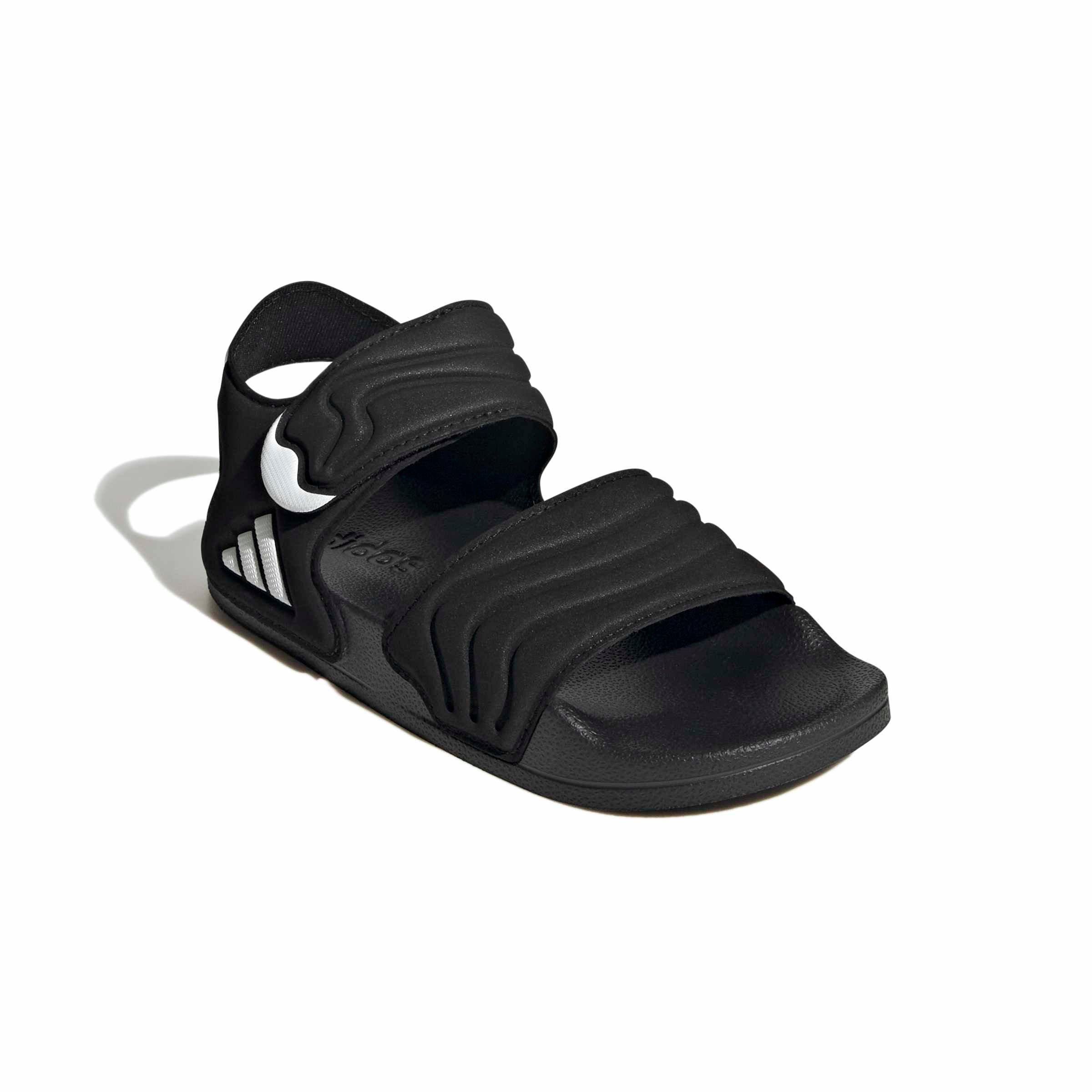 adidas Adilette Sandal 3 Grade School Boys' "Core Black/Core Black/Ftwr White" Sandal