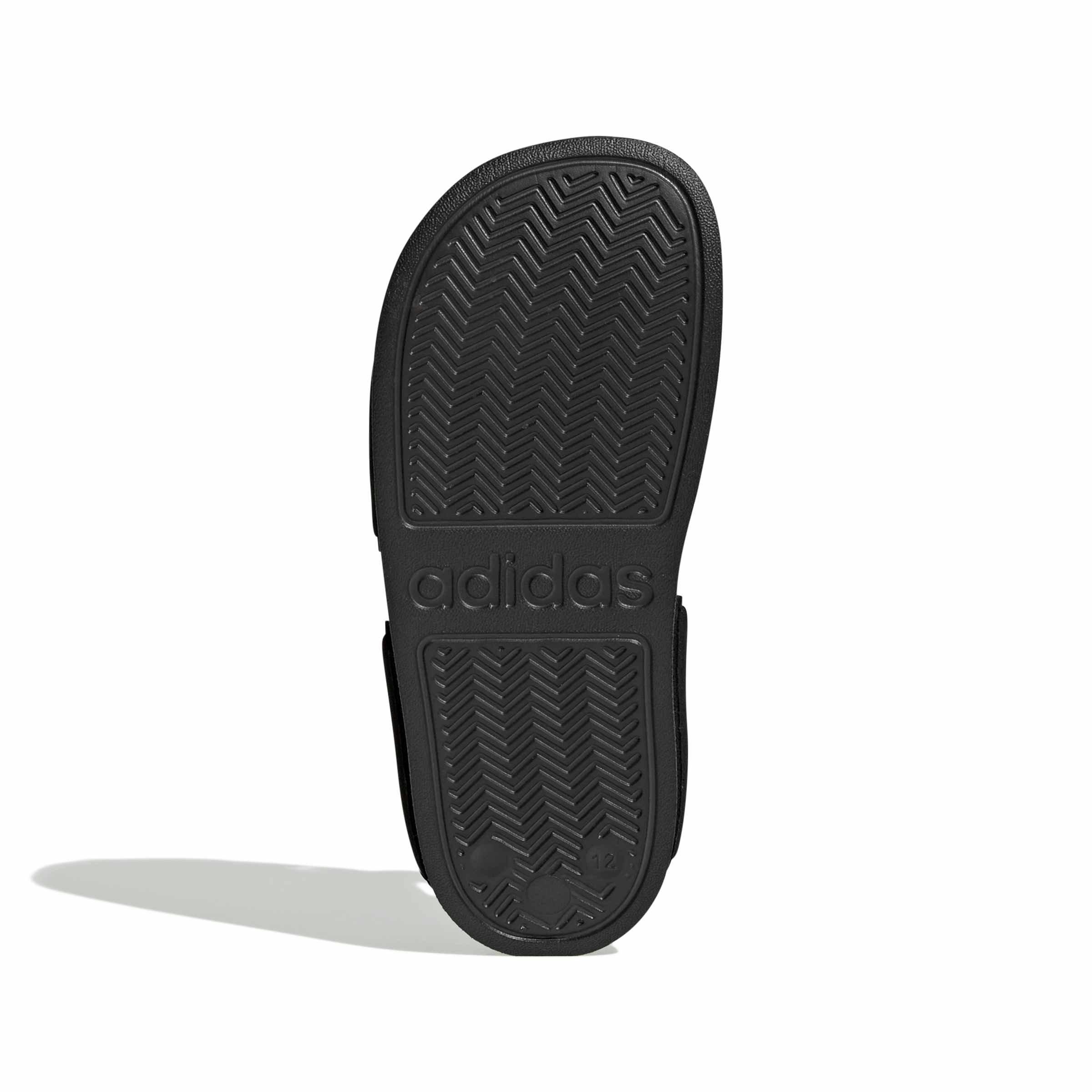 adidas Adilette Sandal 3 Grade School Boys' "Core Black/Core Black/Ftwr White" Sandal