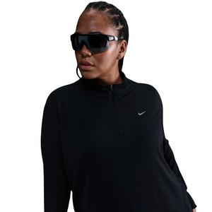 Nike Women's Swift Dri-FIT UV 1/4-Zip Running Top-Black